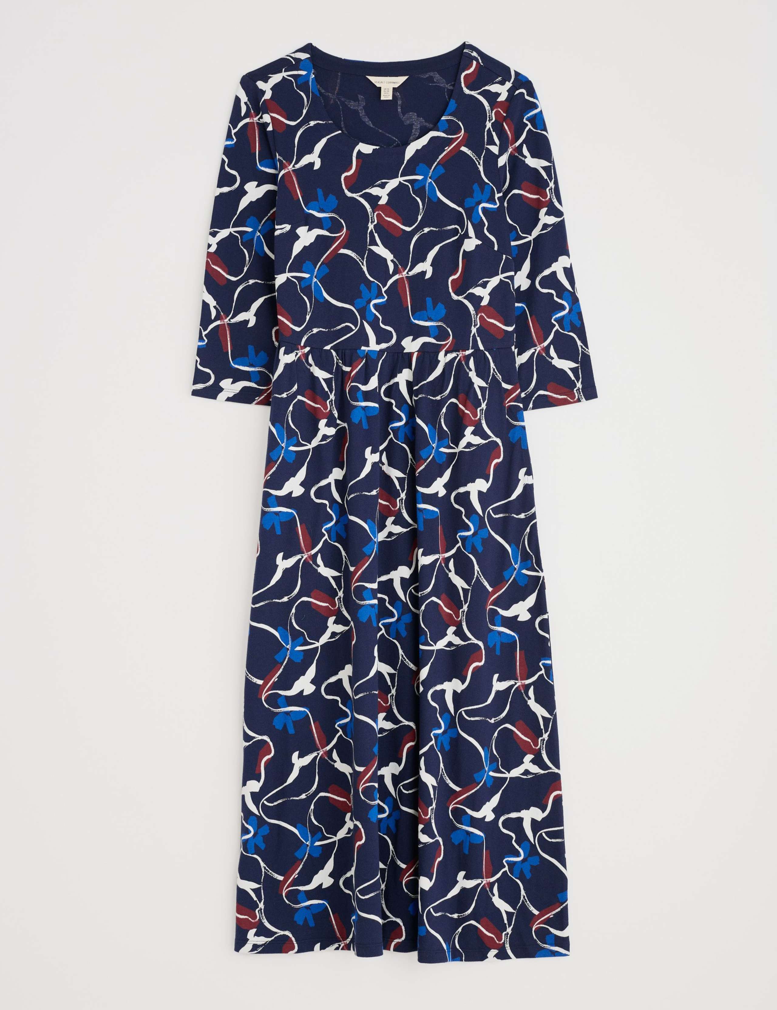 Cotton Modal Blend Midaxi Waisted Dress 2 of 6