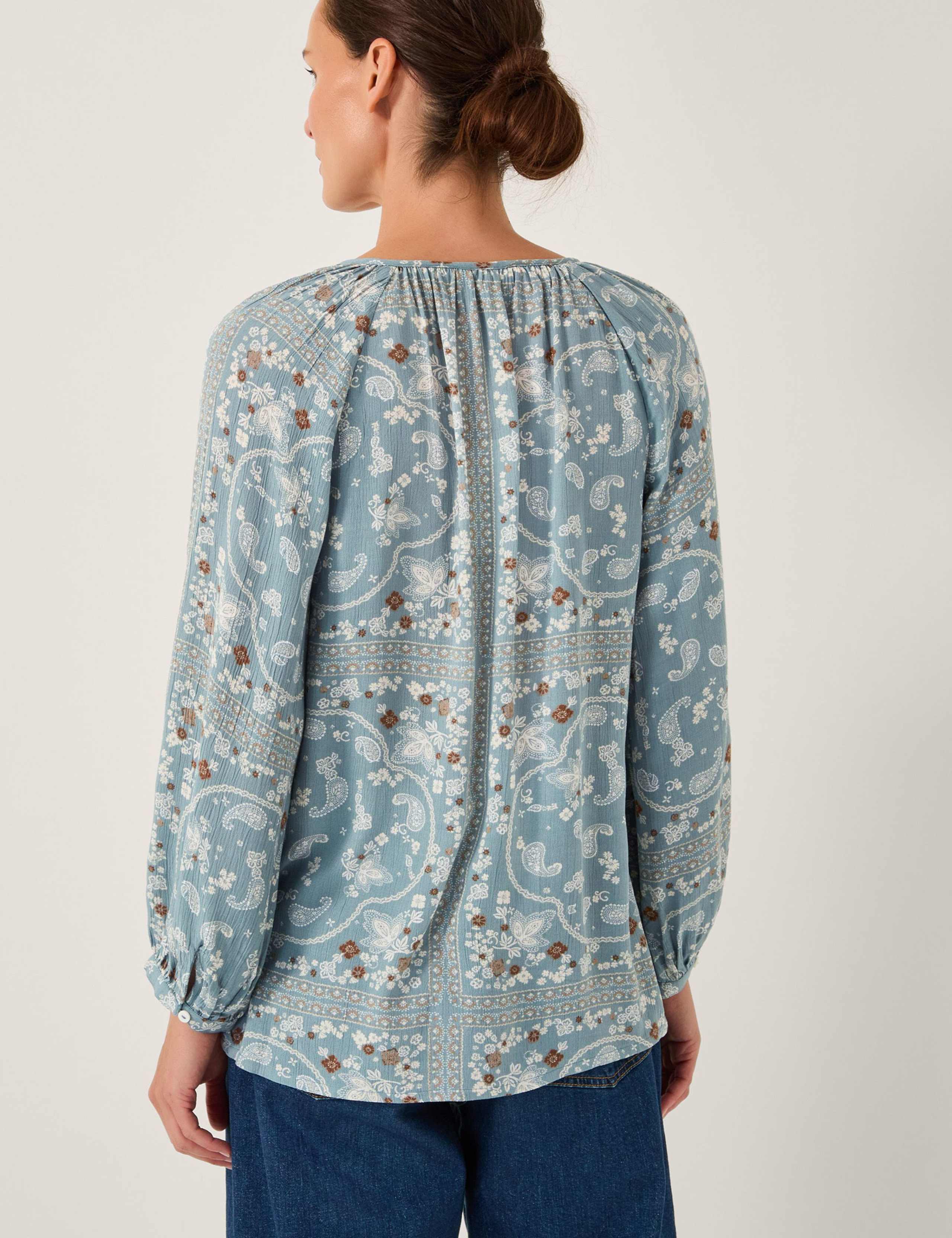 Paisley Button Through Blouse 2 of 4