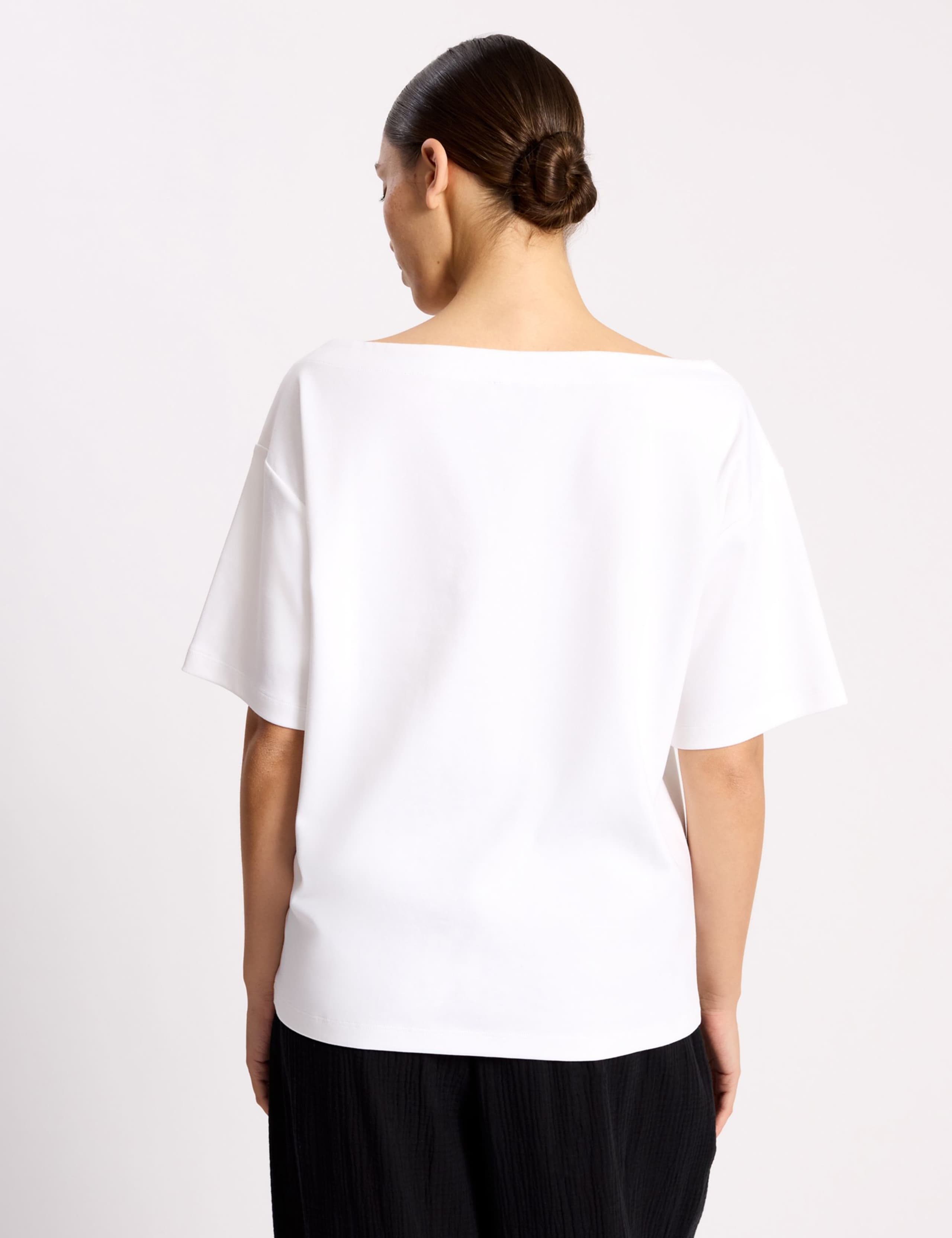 Pure Cotton Off The Shoulder T-Shirt 6 of 7