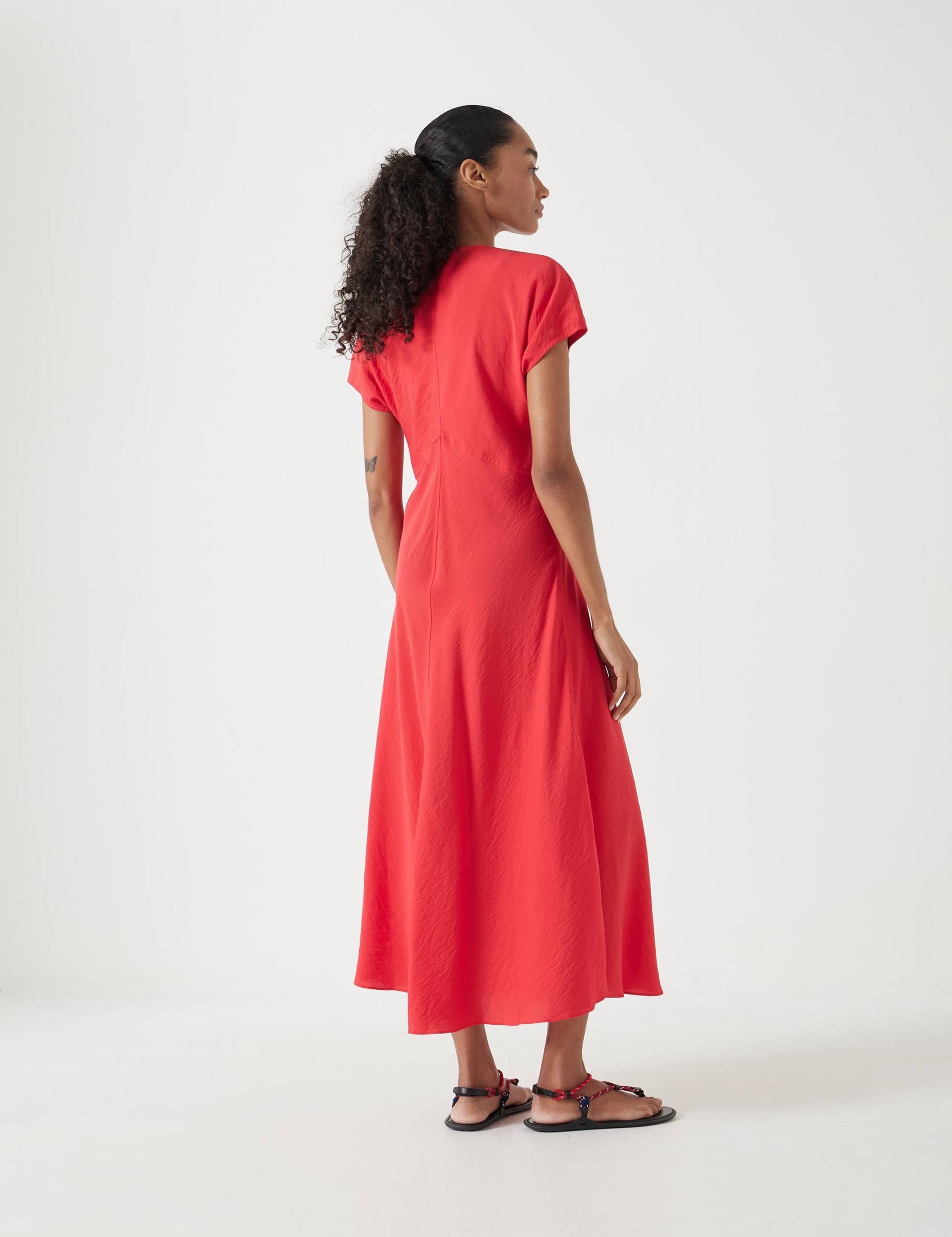 V-Neck Midaxi Tea Dress 4 of 5