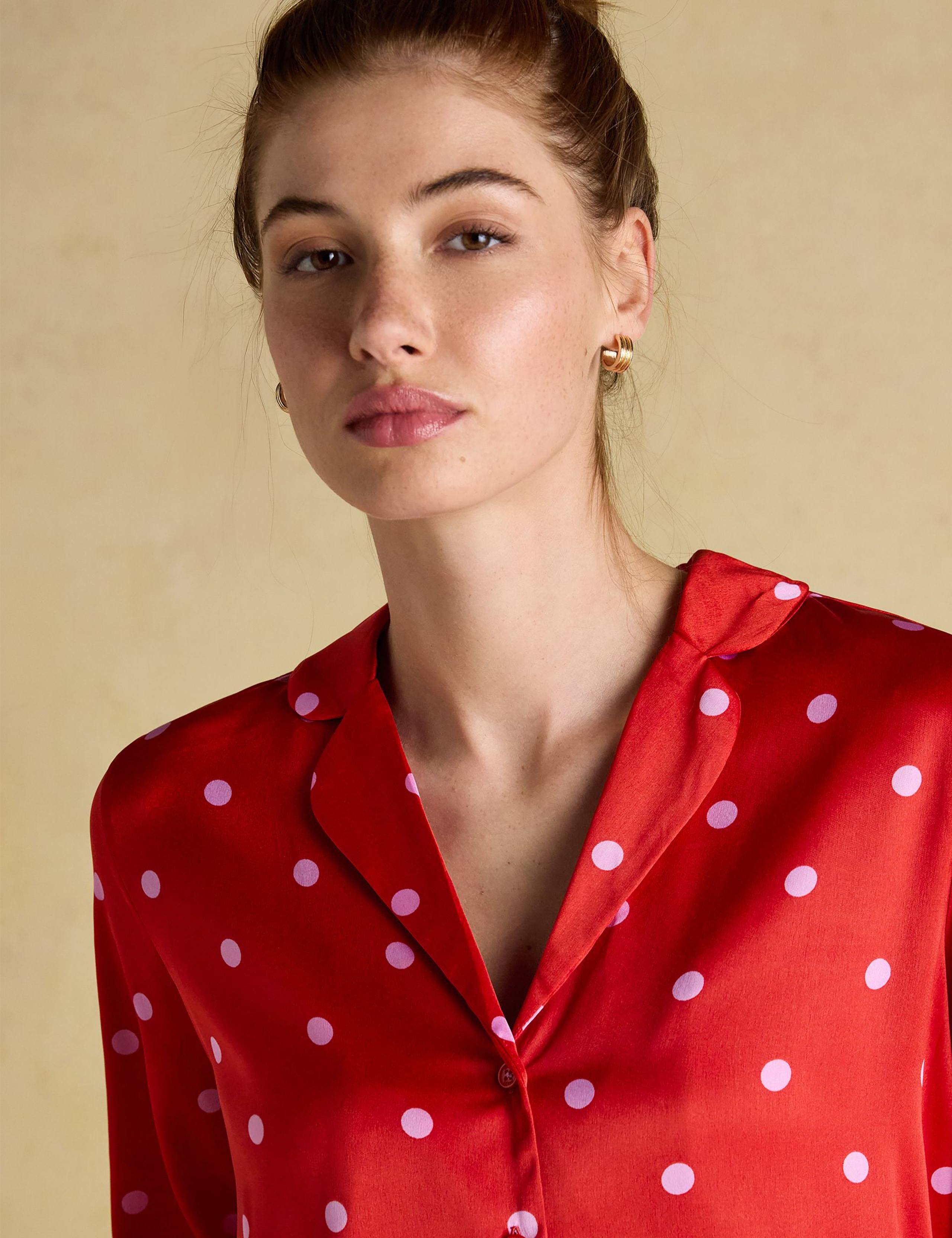 Satin Polka Dot Pyjama Set 5 of 8