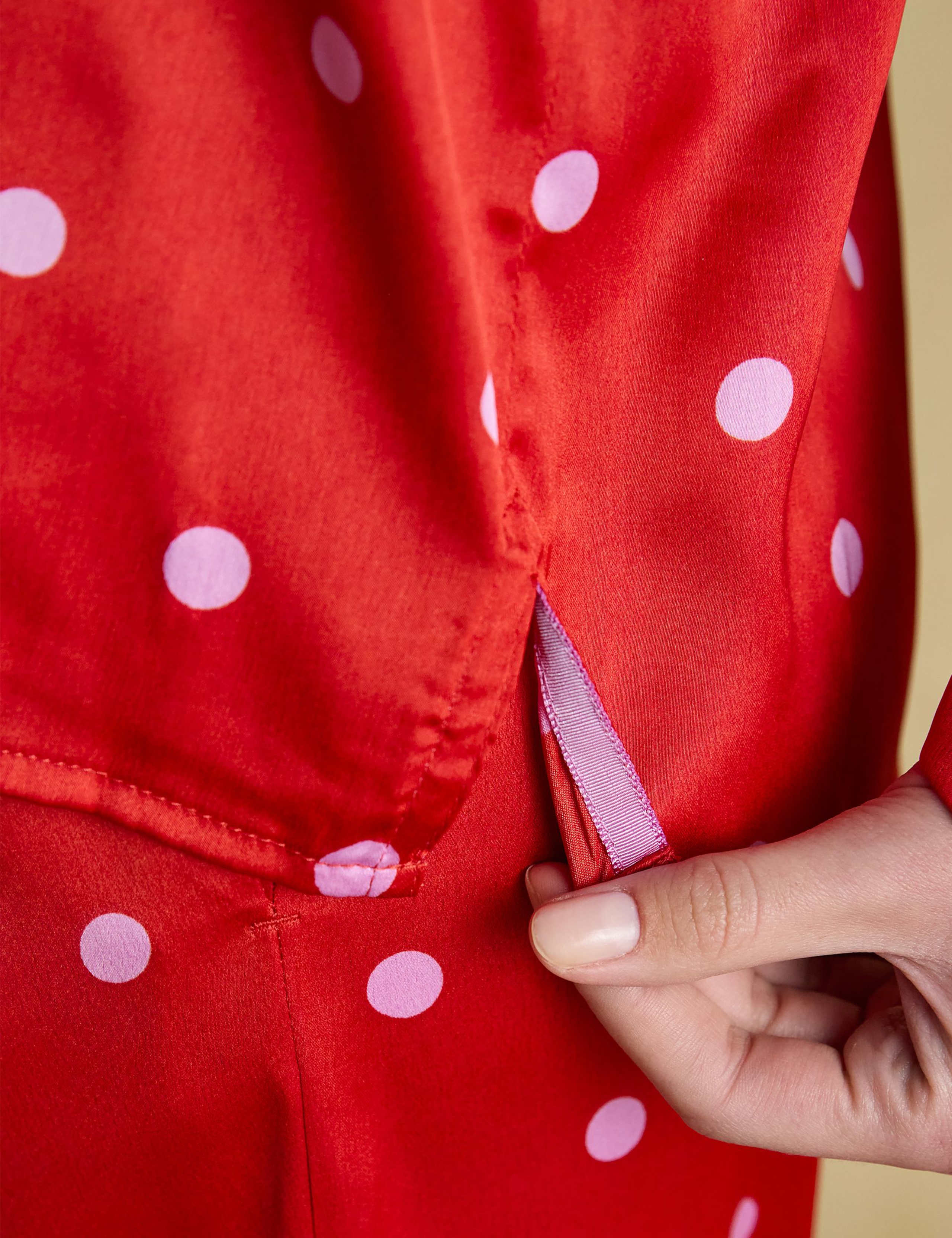 Satin Polka Dot Pyjama Set 6 of 8