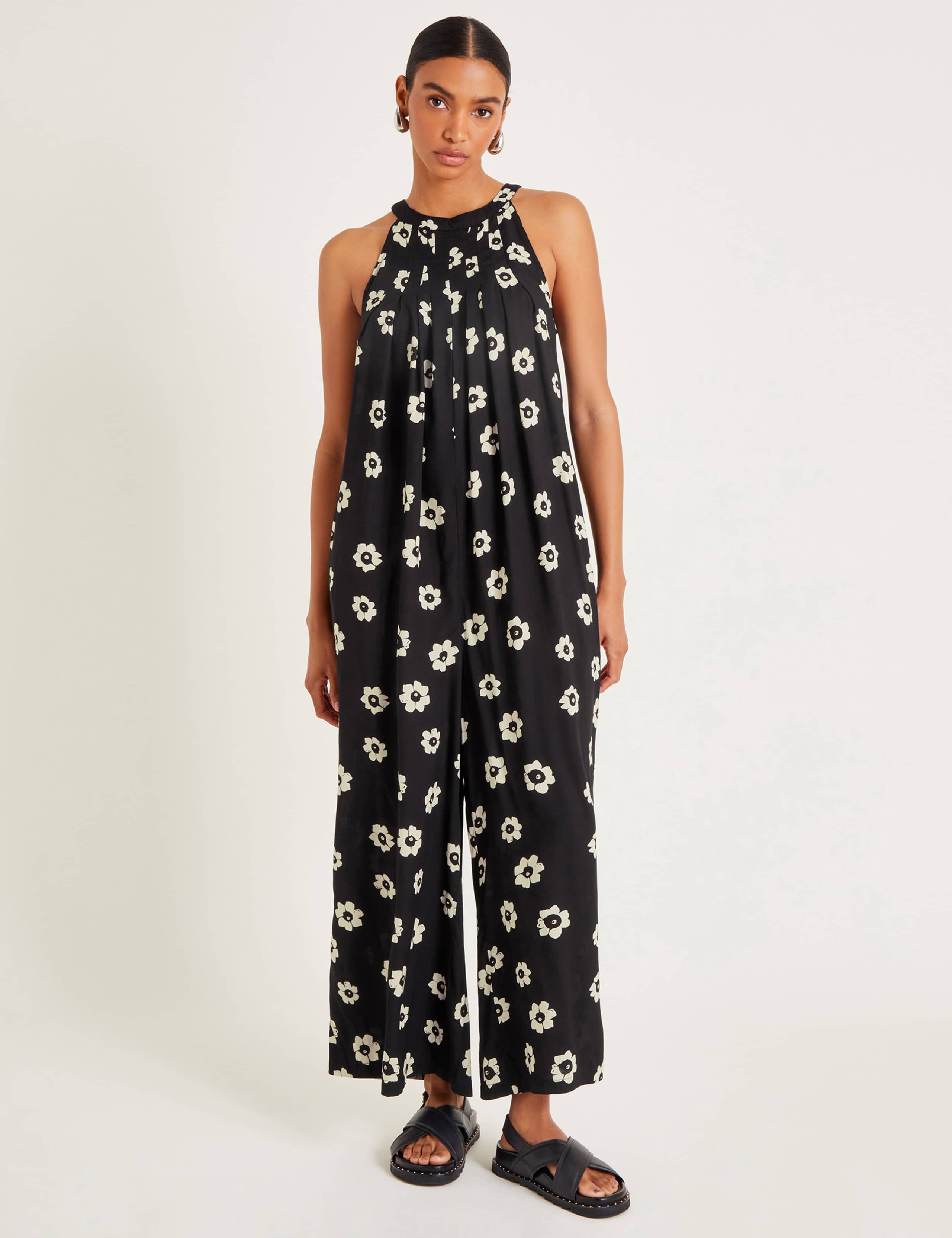 Floral Sleeveless Wide Leg Jumpsuit 1 of 5