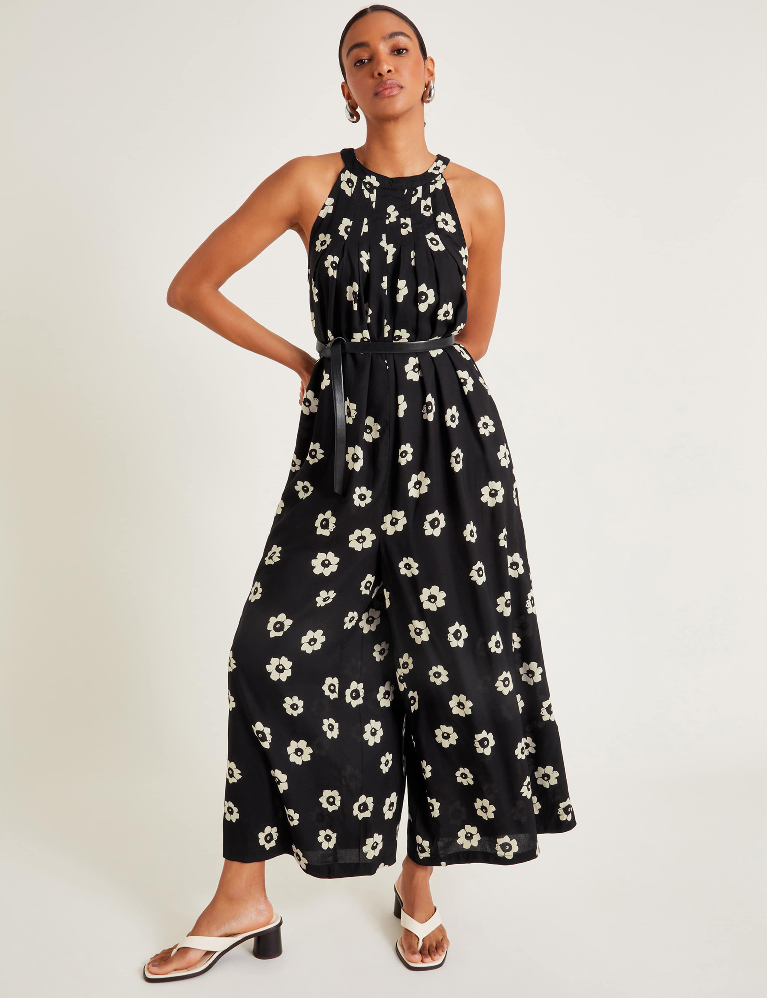 Floral Sleeveless Wide Leg Jumpsuit 2 of 5