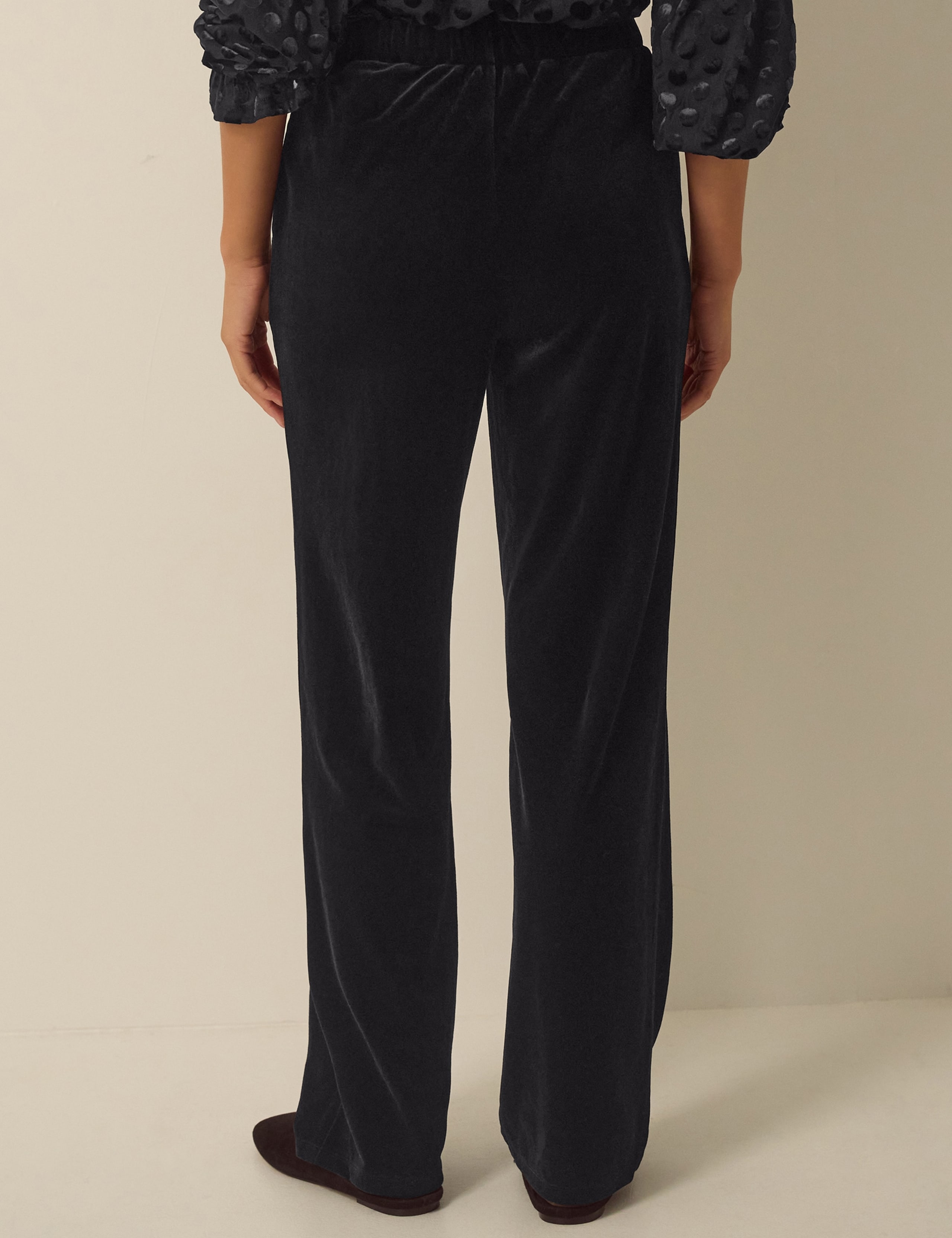 Velvet Straight Leg Trousers 3 of 5