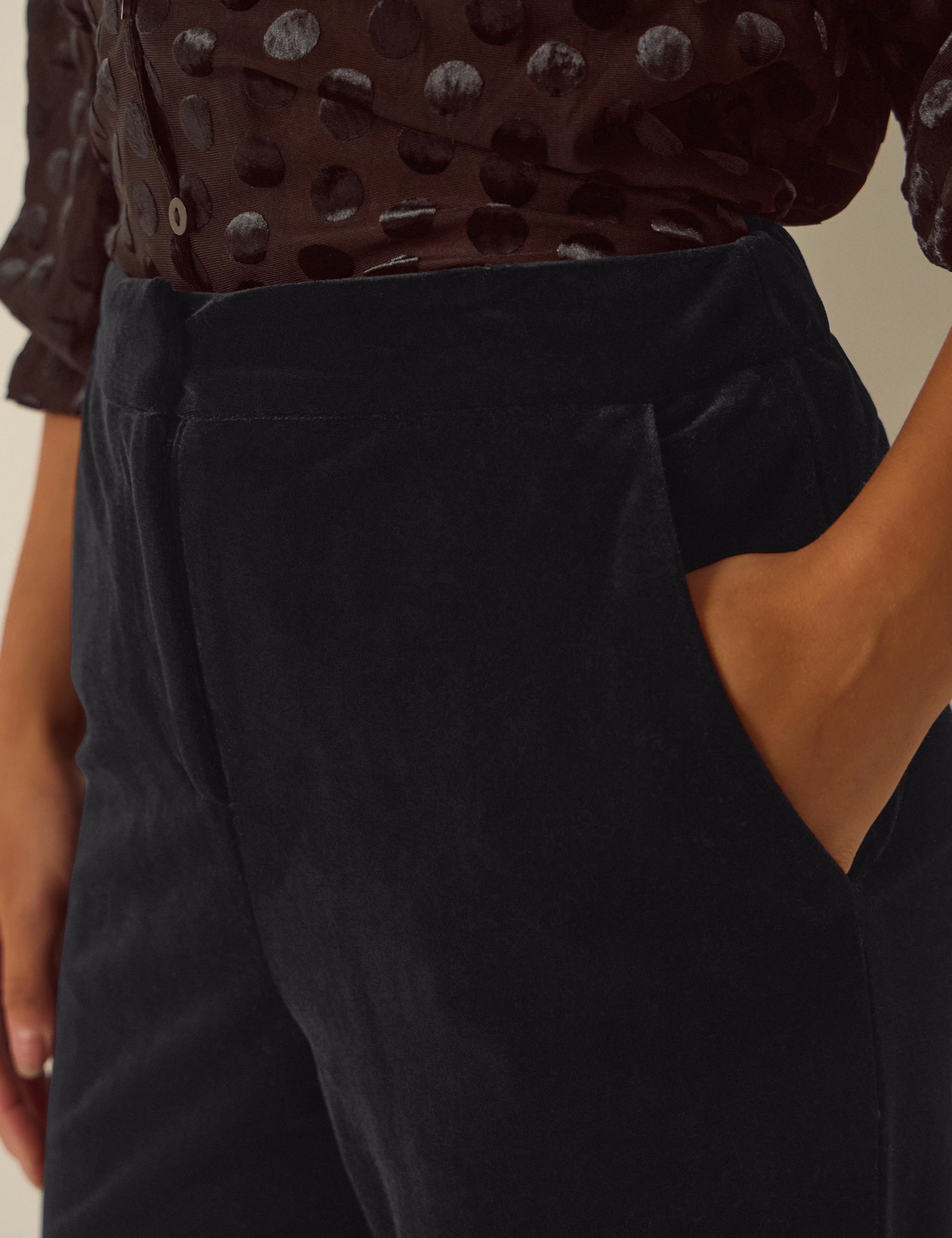 Velvet Straight Leg Trousers 5 of 5