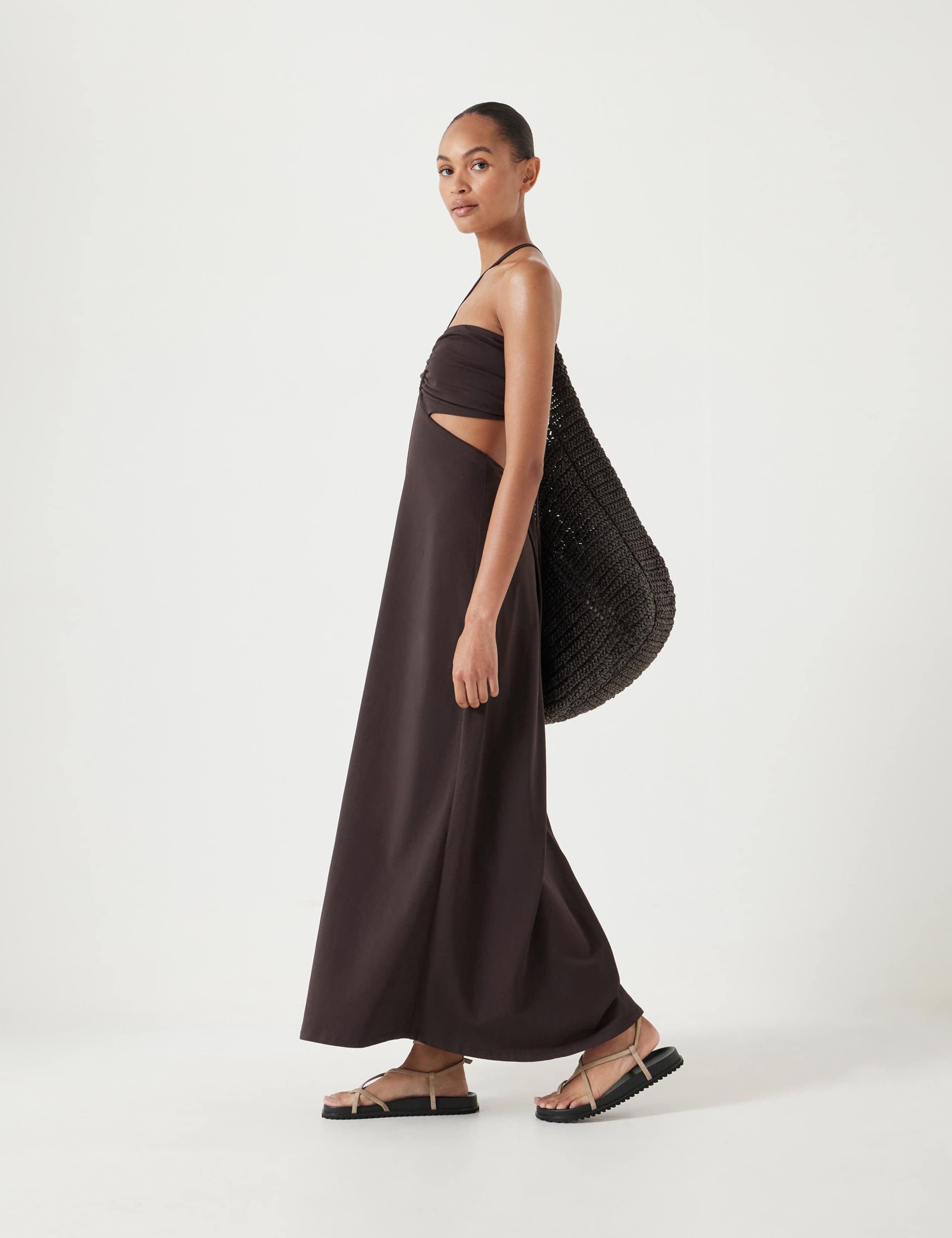 Cotton Rich Cut Out Detail Beach Dress 4 of 7
