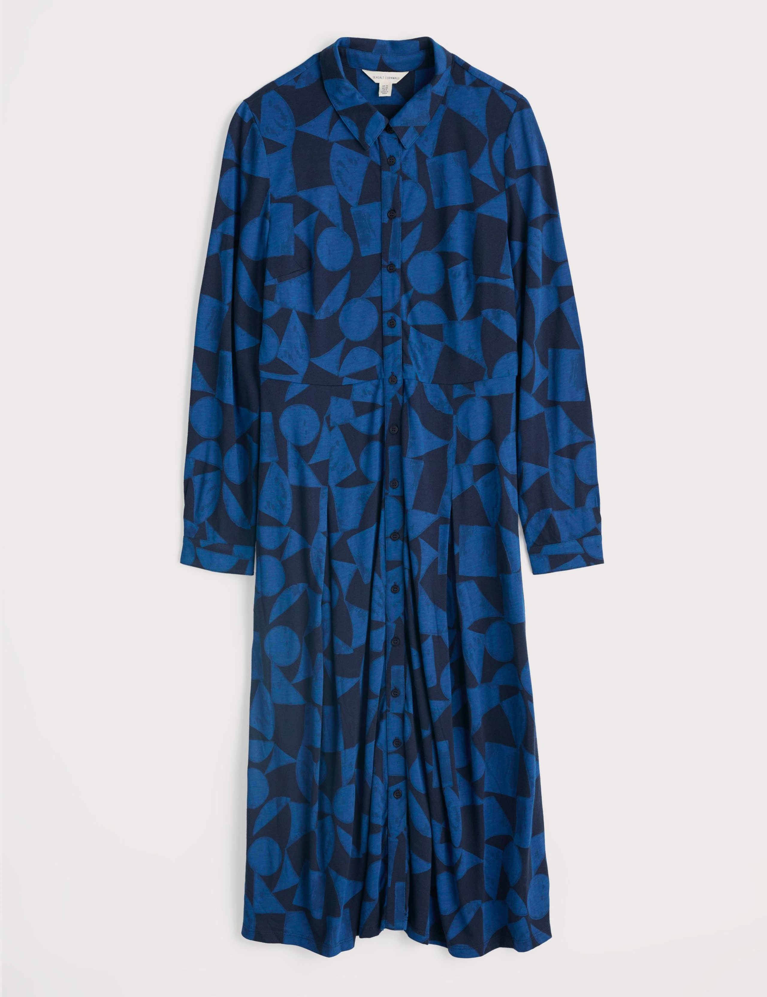 Cotton Rich Printed Midi Shirt Dress 2 of 5