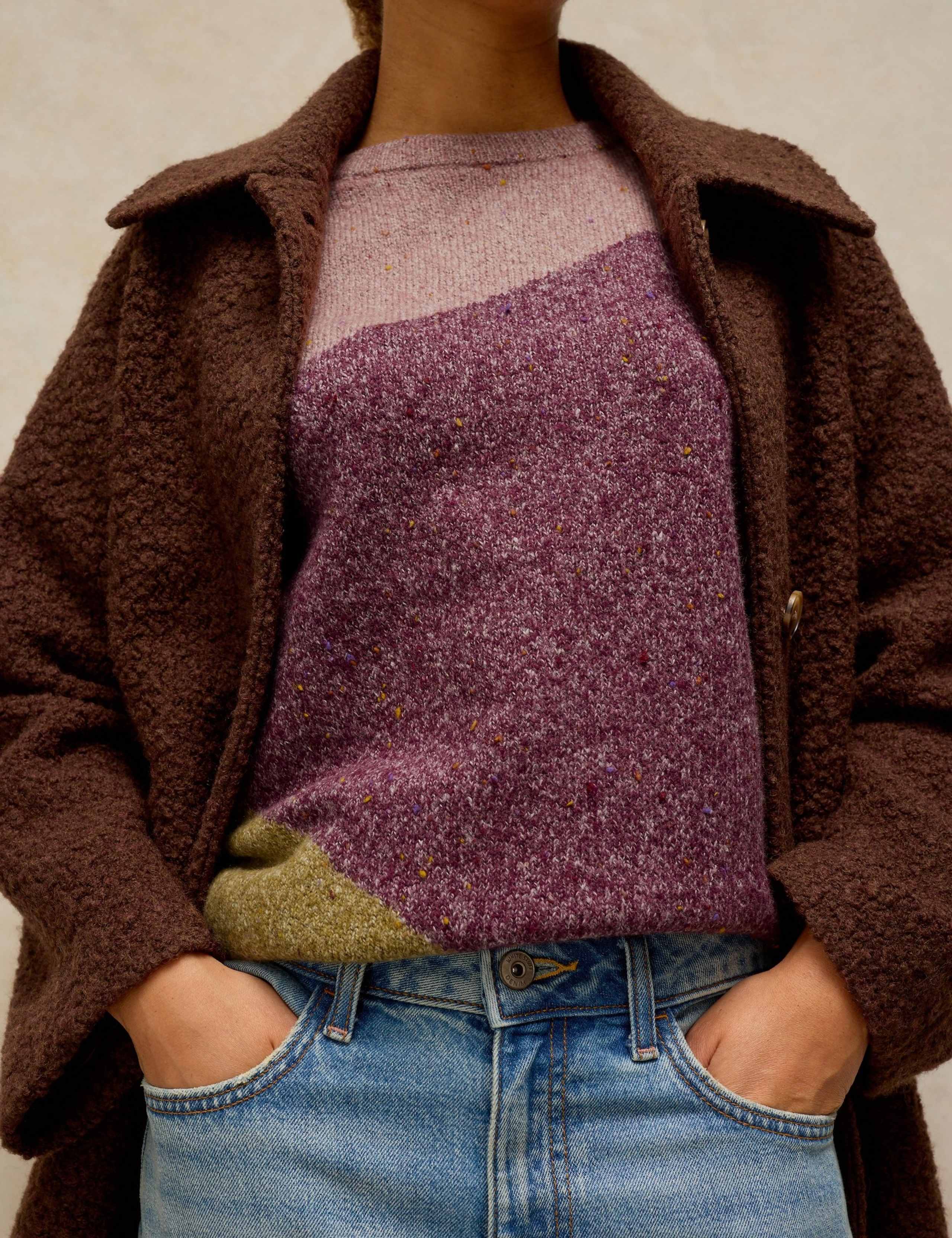 Colour Block Jumper with Cotton 5 of 6