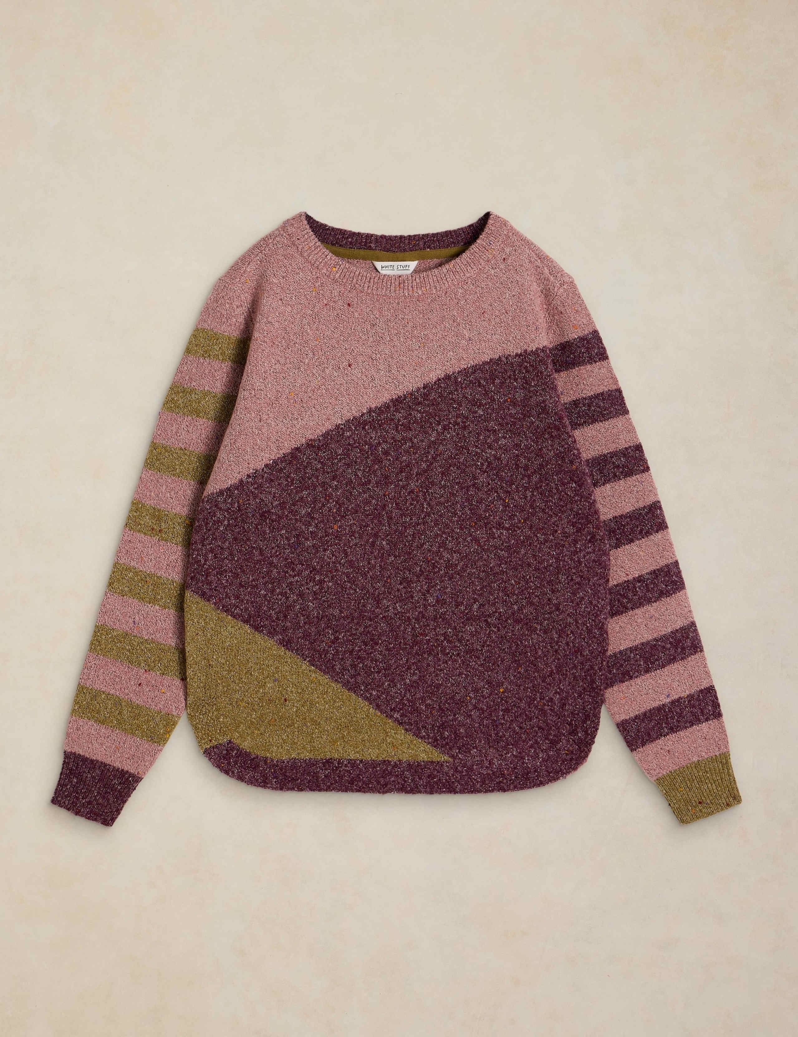 Colour Block Jumper with Cotton 2 of 6