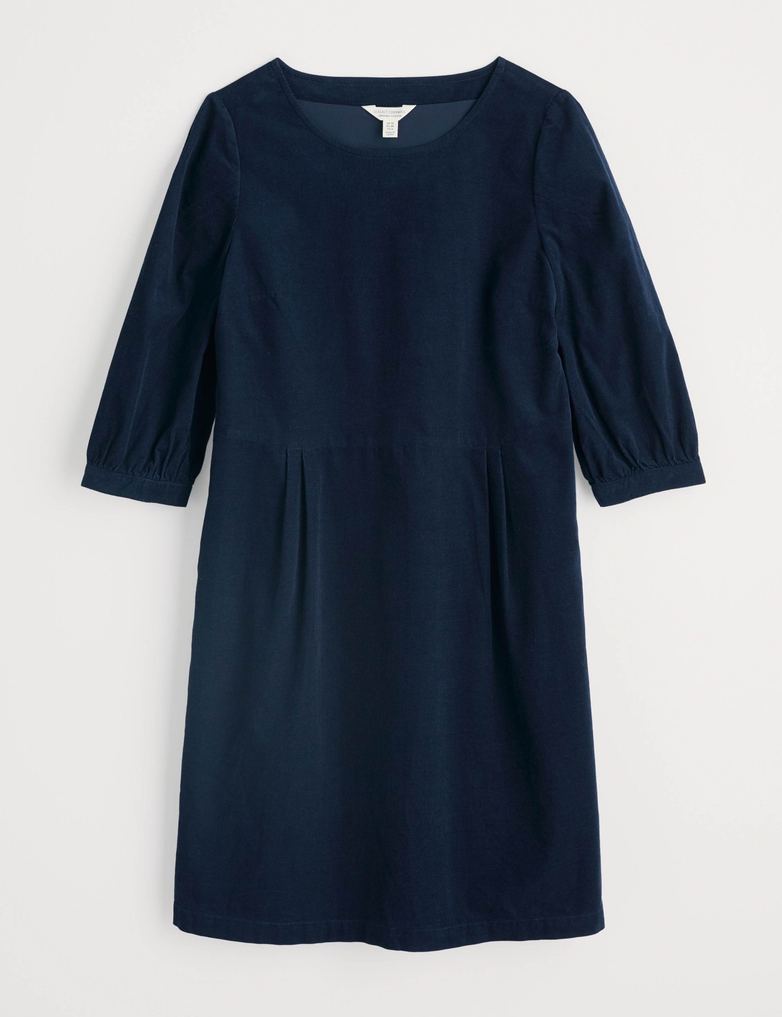 Pure Cotton Knee Length Waisted Dress 2 of 5