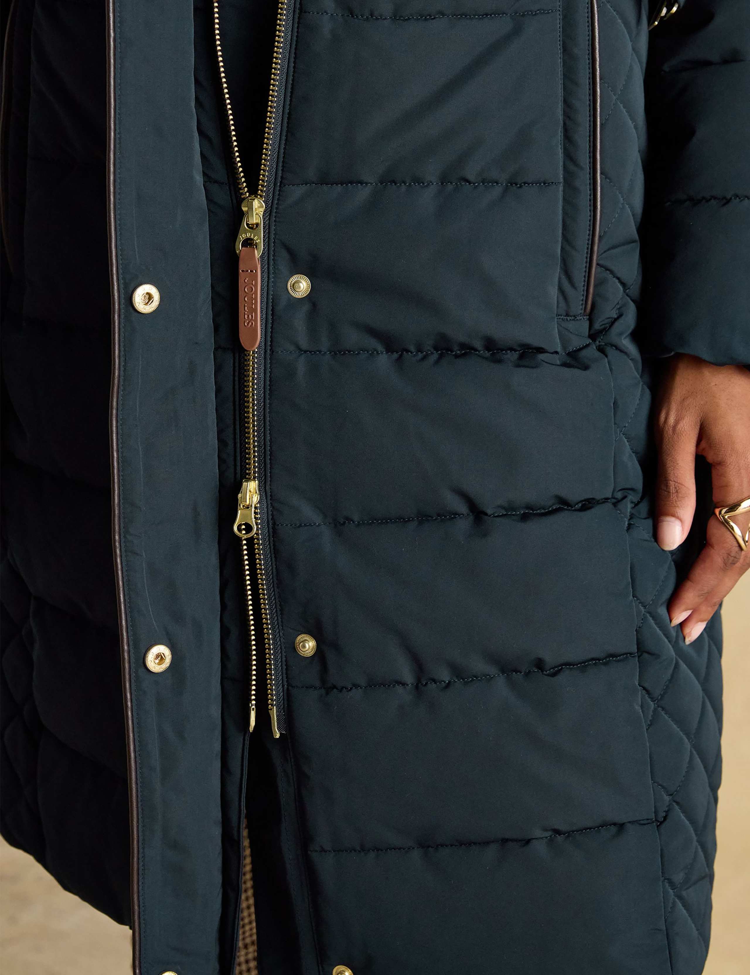 Hooded Quilted Longline Puffer Coat 8 of 13