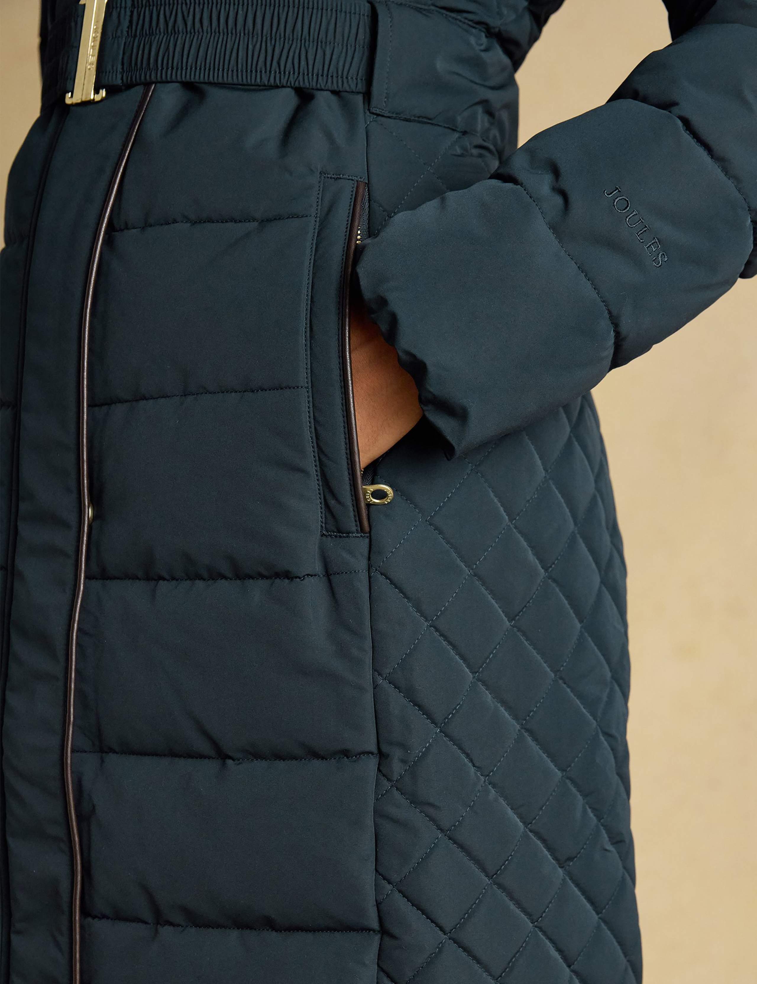 Hooded Quilted Longline Puffer Coat 9 of 13