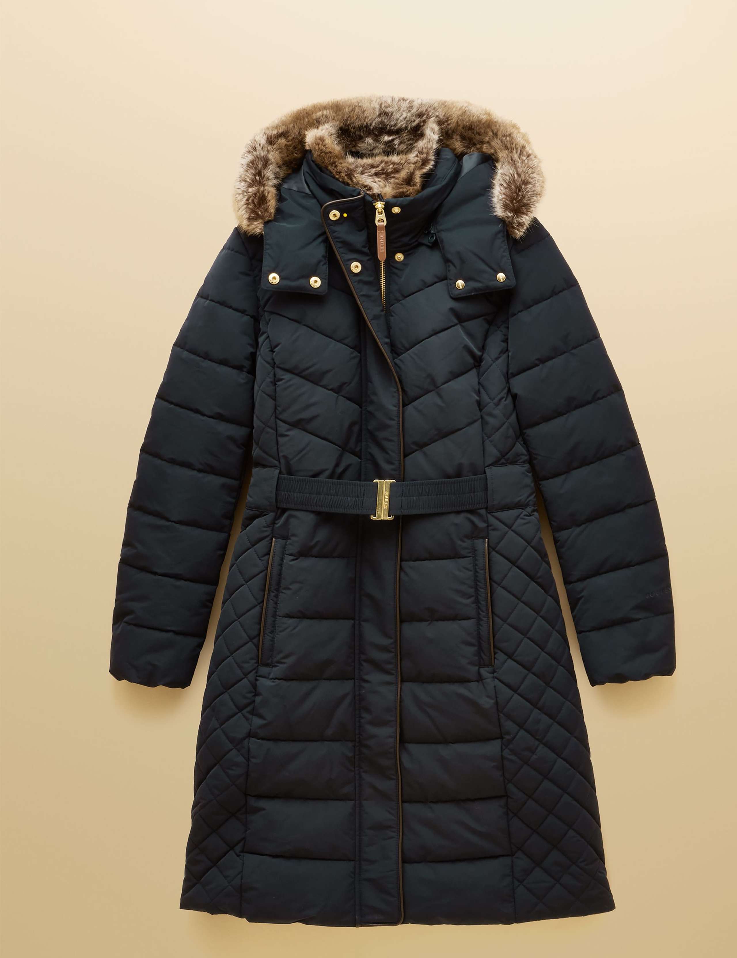 Hooded Quilted Longline Puffer Coat 2 of 13