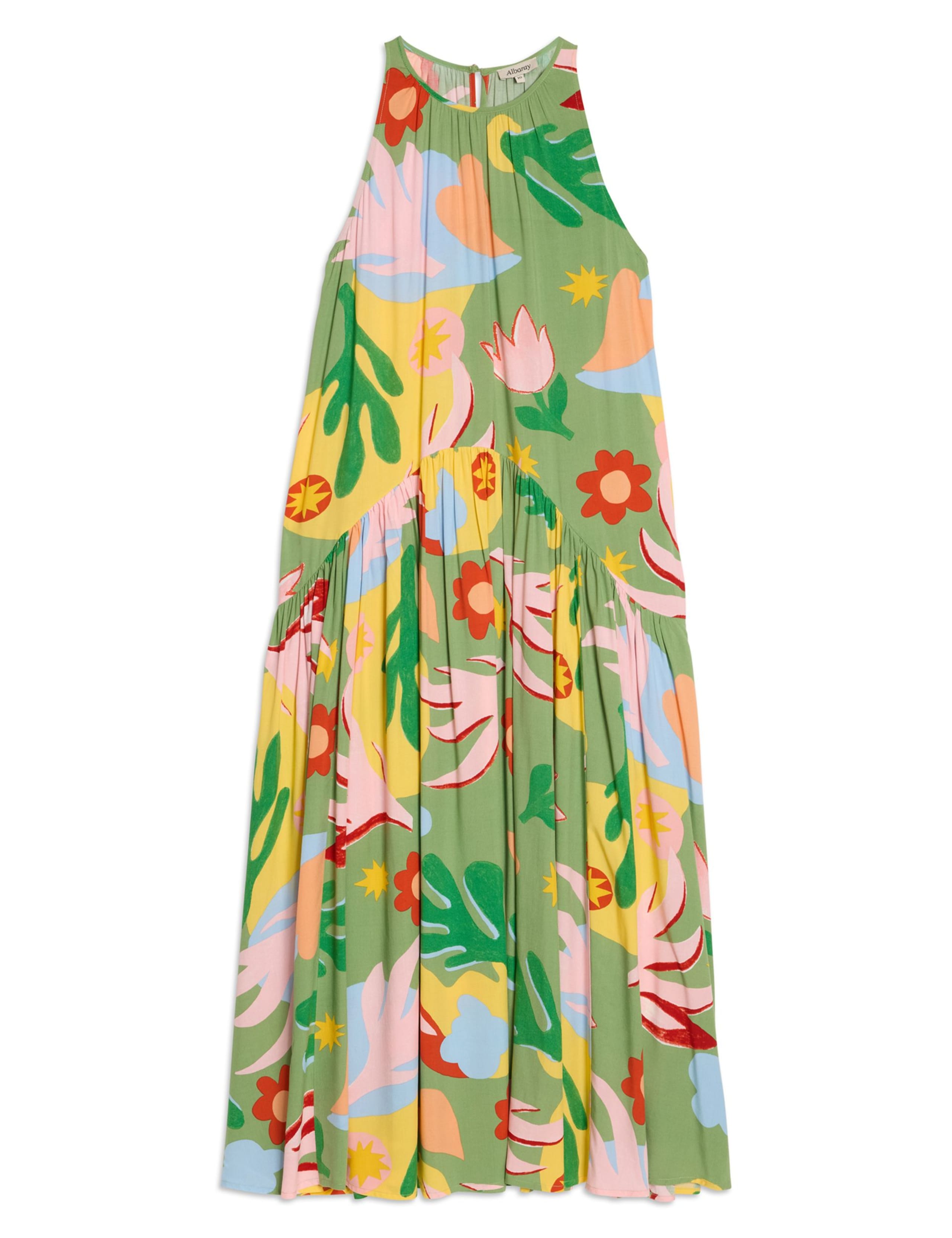 Tropical Print Halterneck Maxi Dress 2 of 6