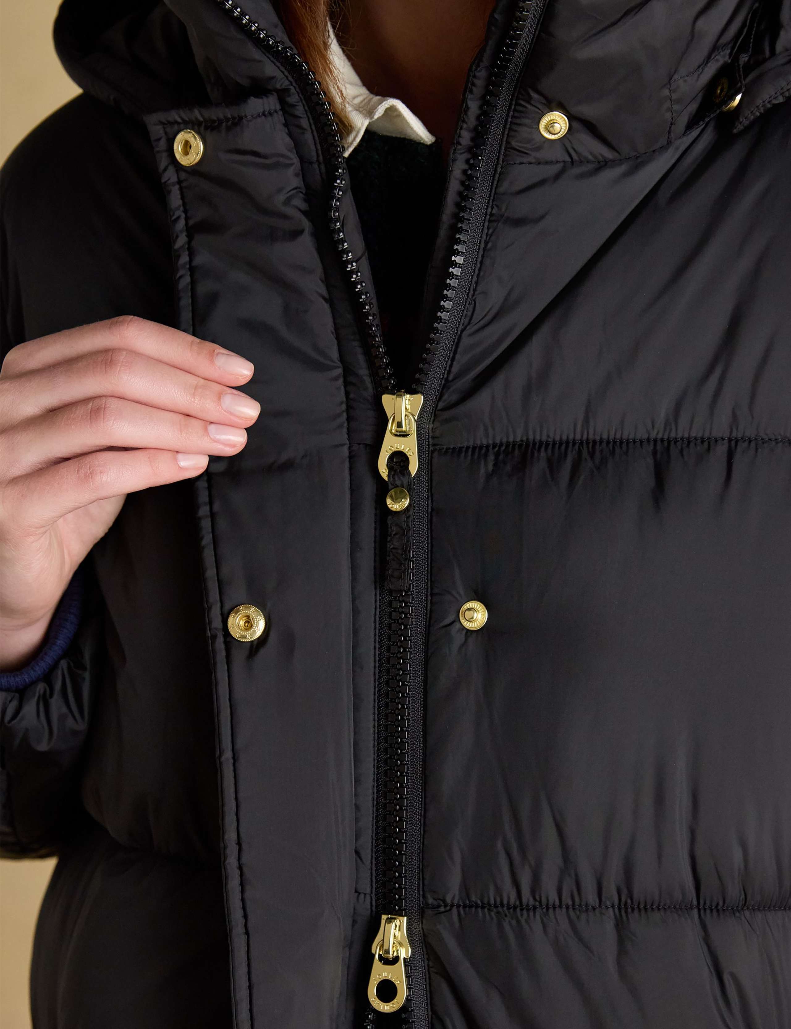 Hooded Padded Quilted Longline Puffer Coat 7 of 11