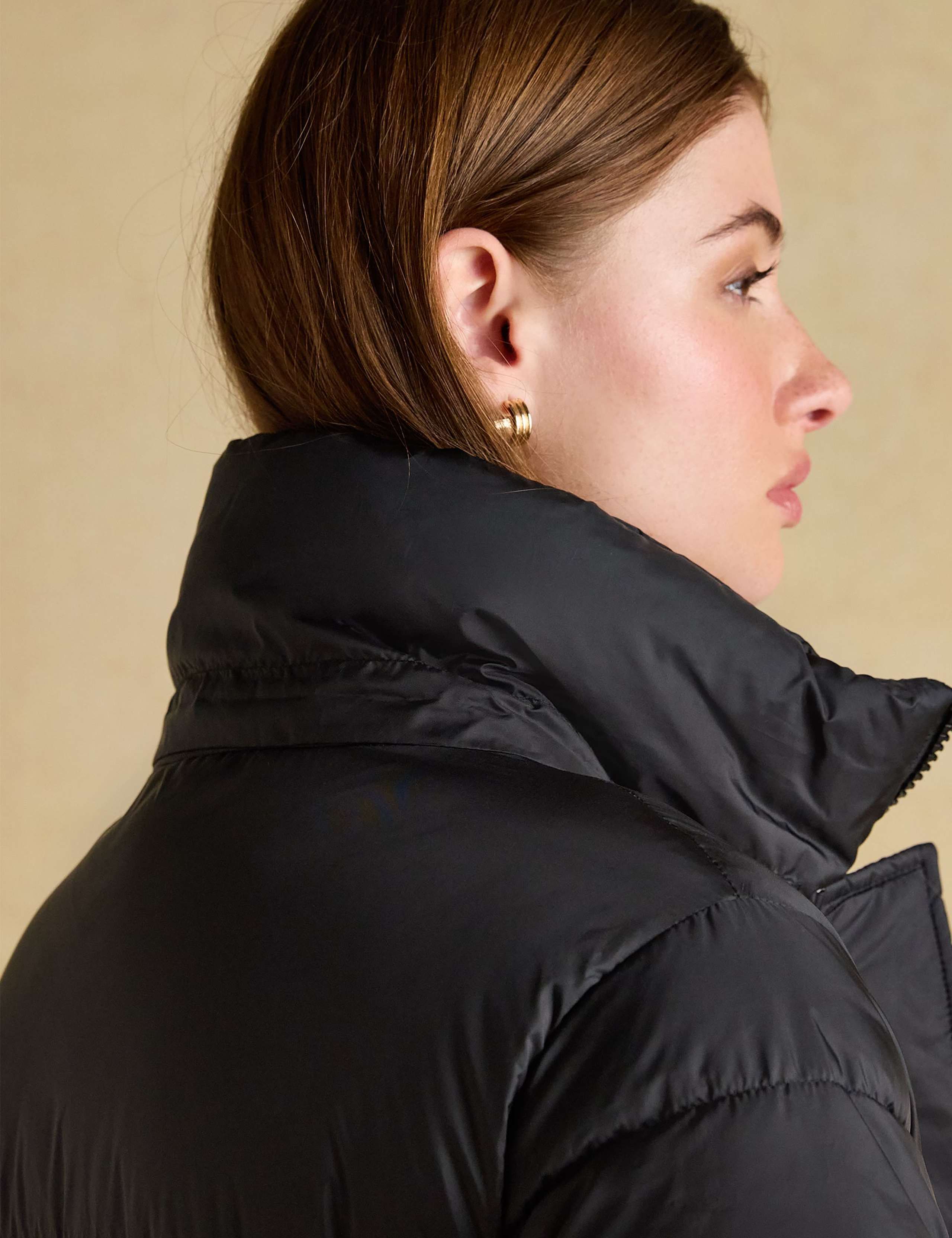 Hooded Padded Quilted Longline Puffer Coat 11 of 11