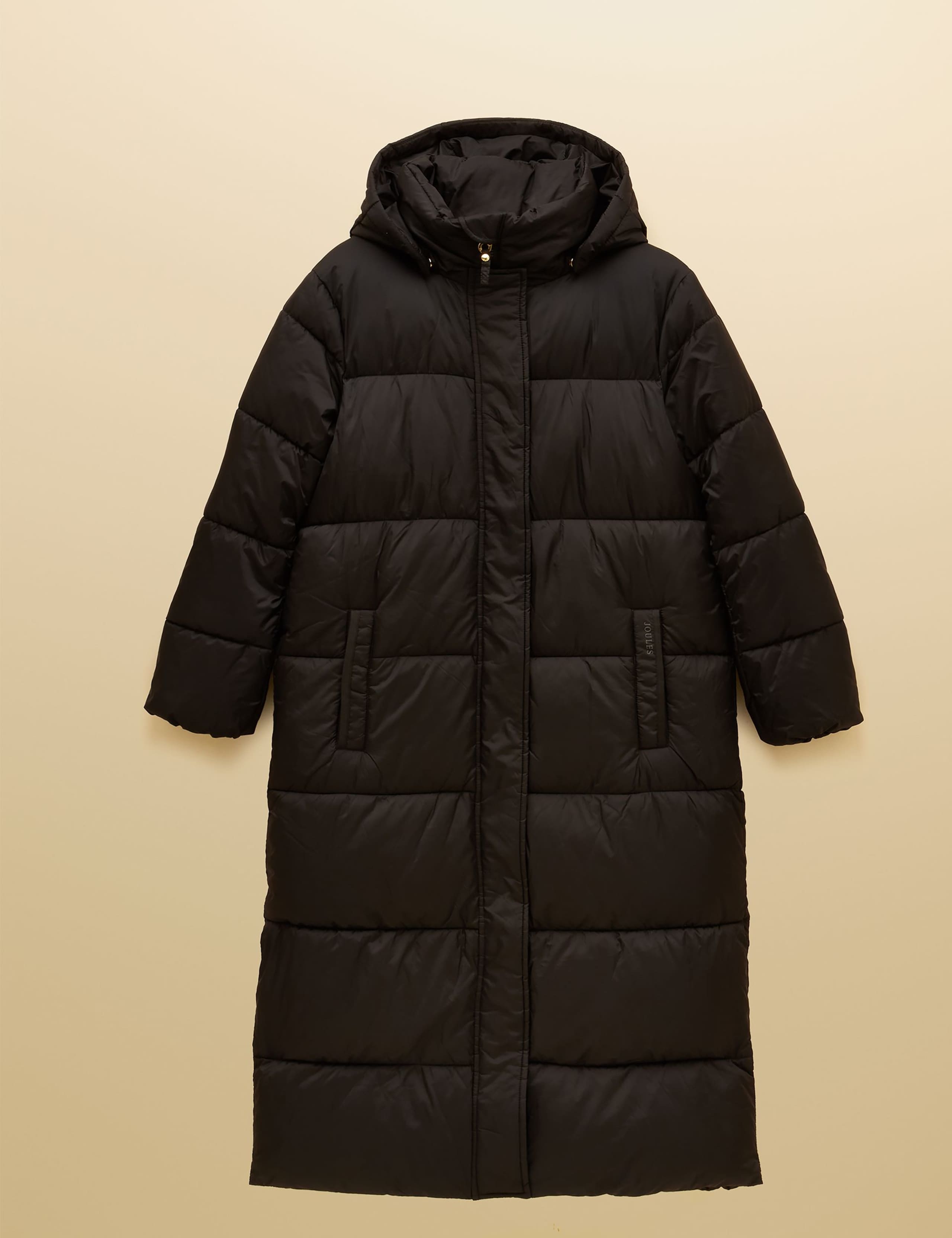 Hooded Padded Quilted Longline Puffer Coat 2 of 11