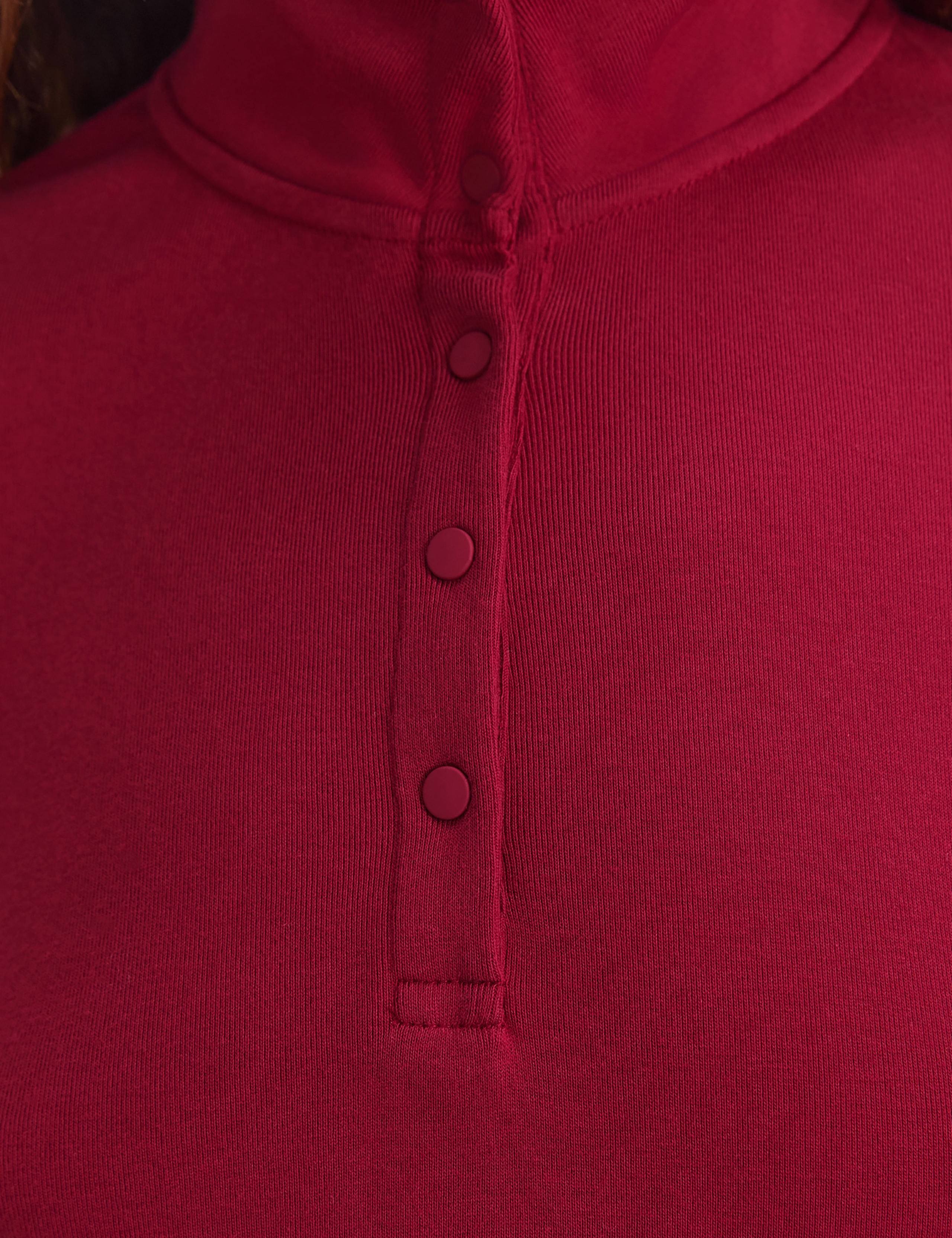 Pure Cotton Ribbed Funnel Neck Top 7 of 7