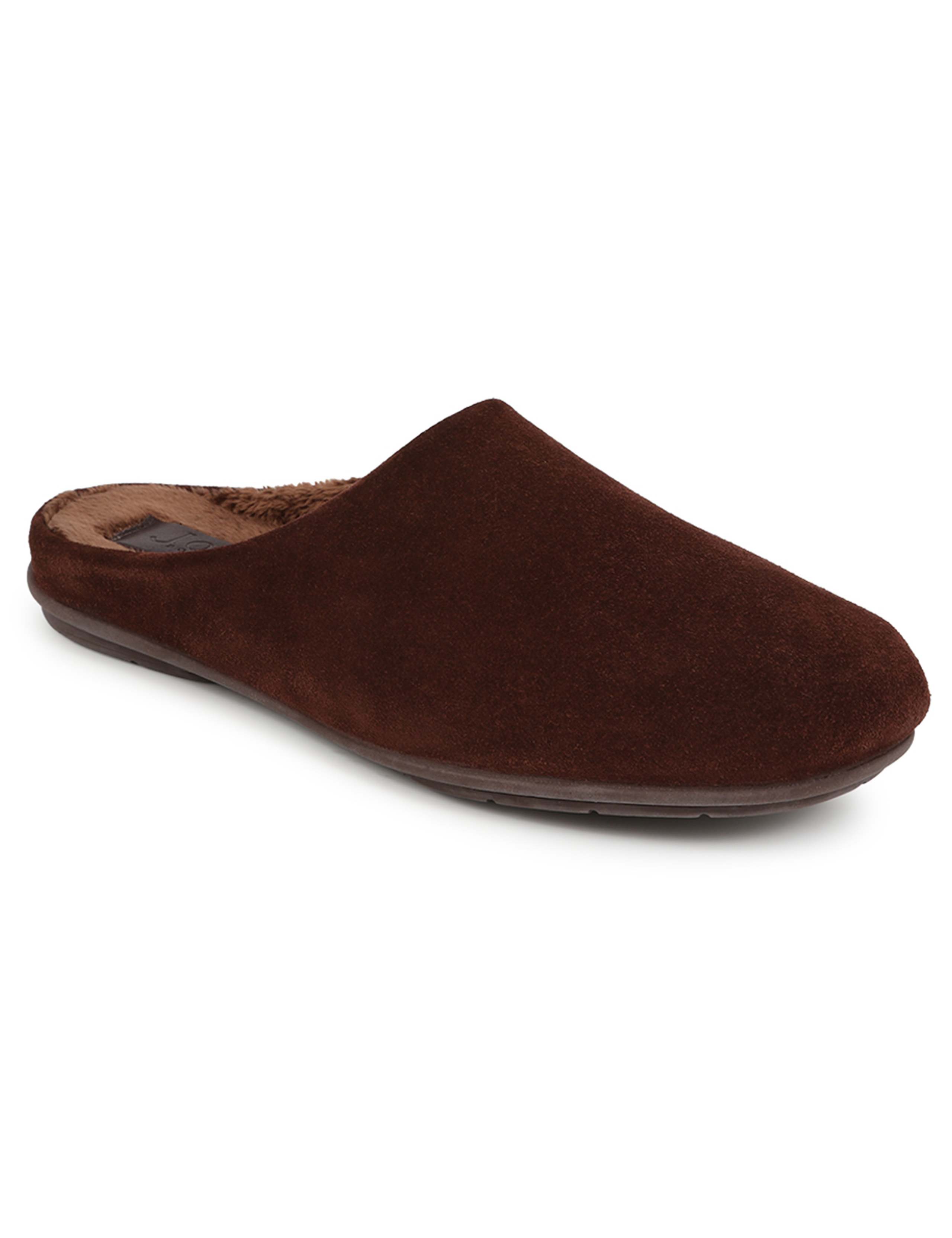 Suede Fleece Lined Mule Slippers 5 of 7