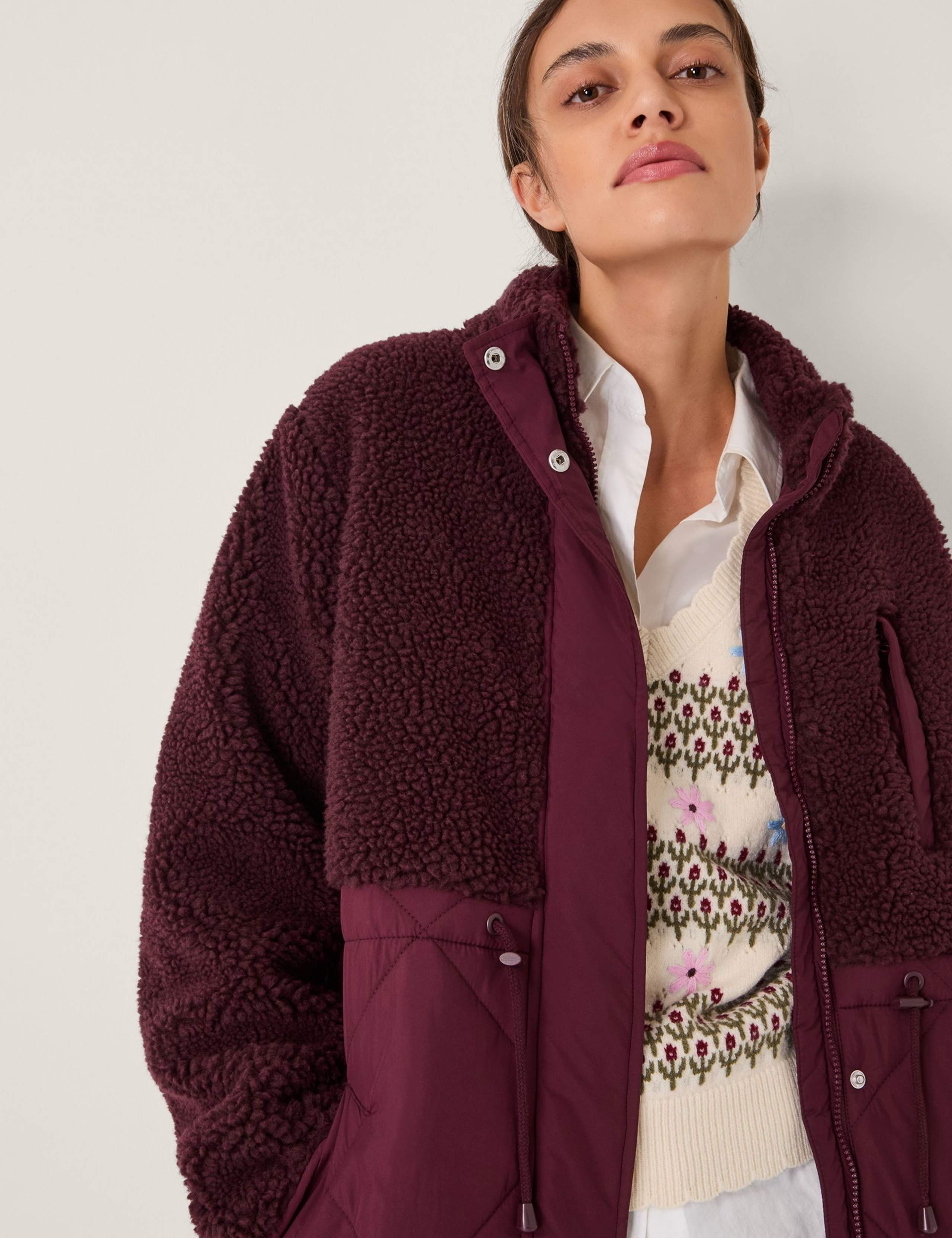 Borg Quilted Coat 2 of 5