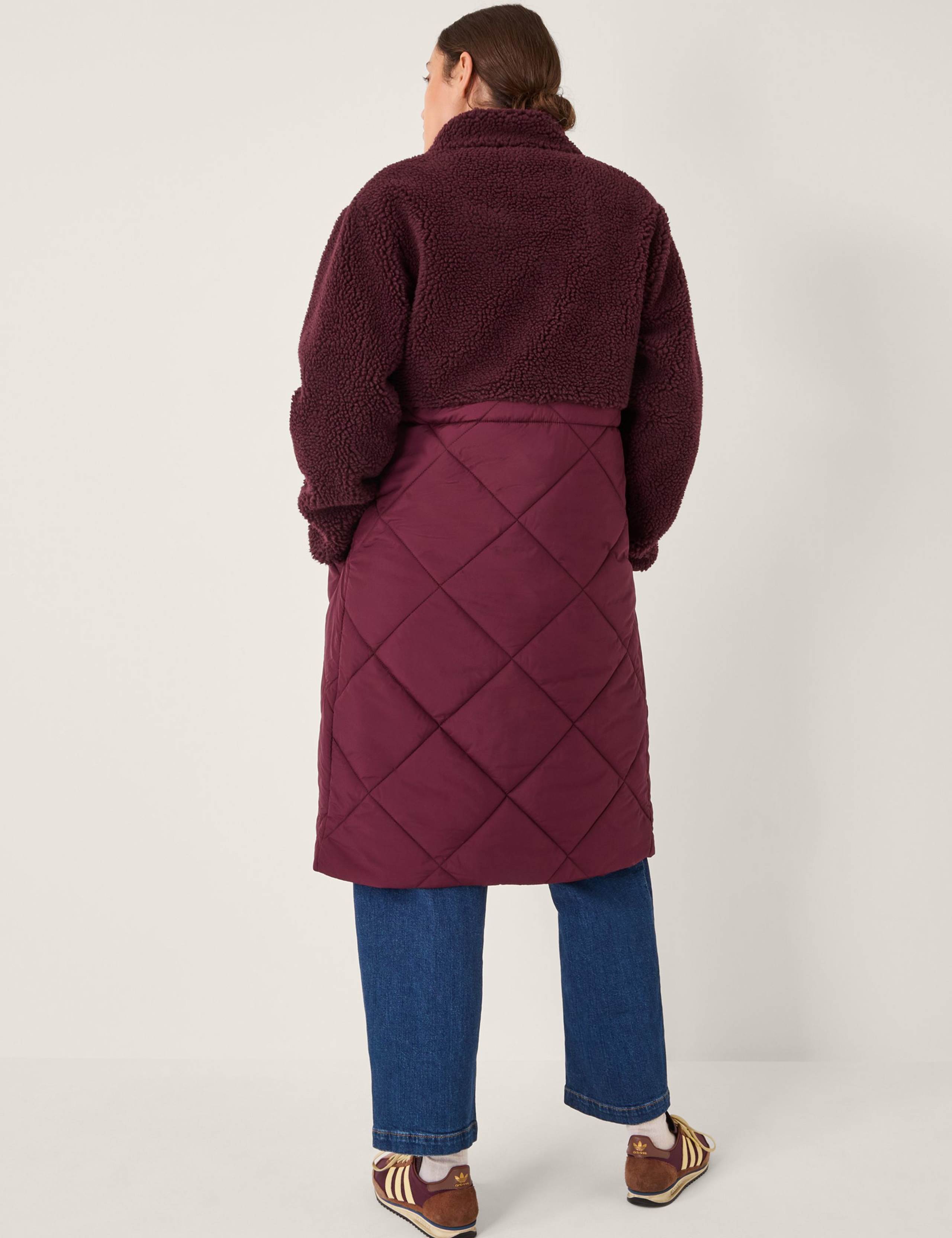 Borg Quilted Coat 3 of 5
