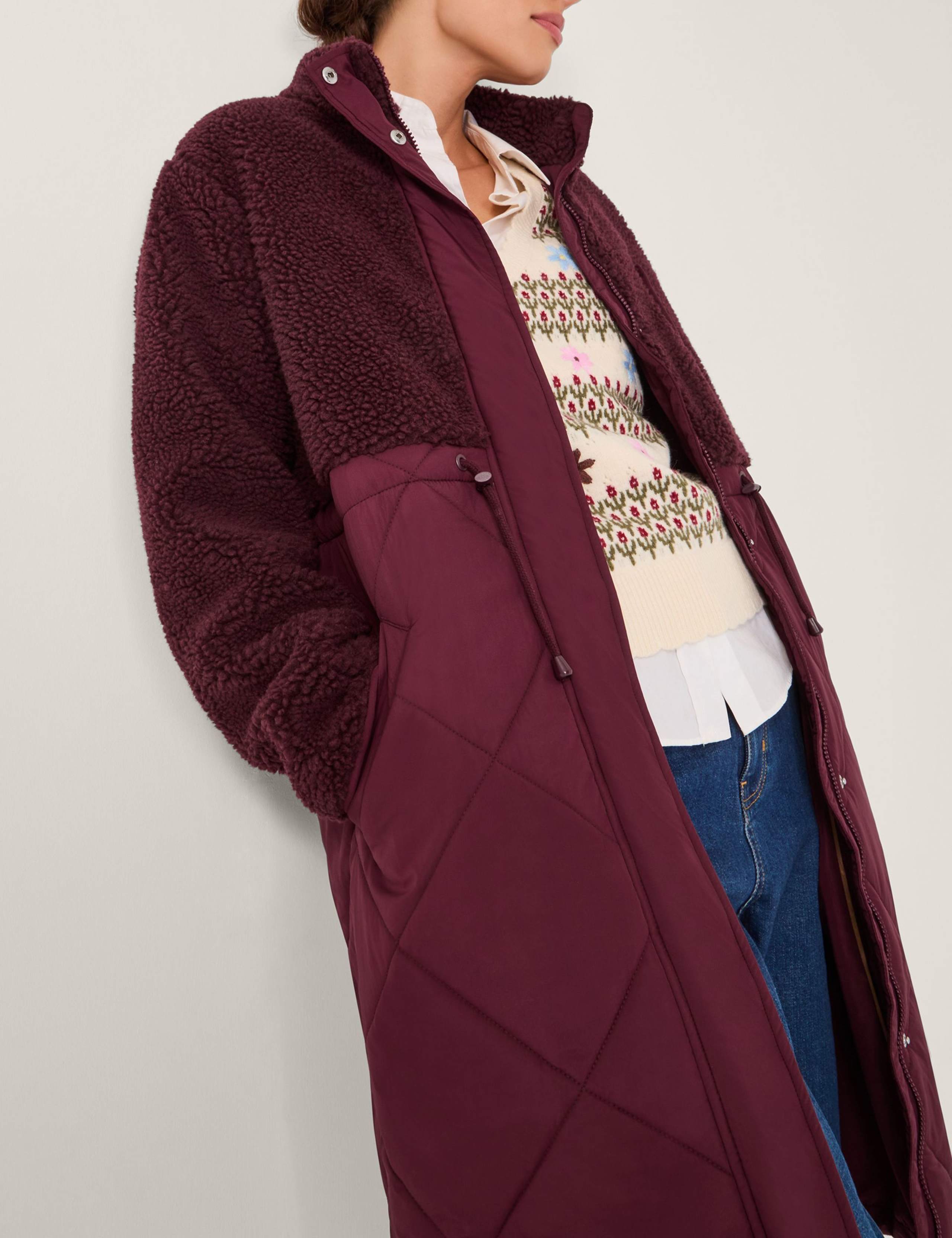 Borg Quilted Coat 5 of 5