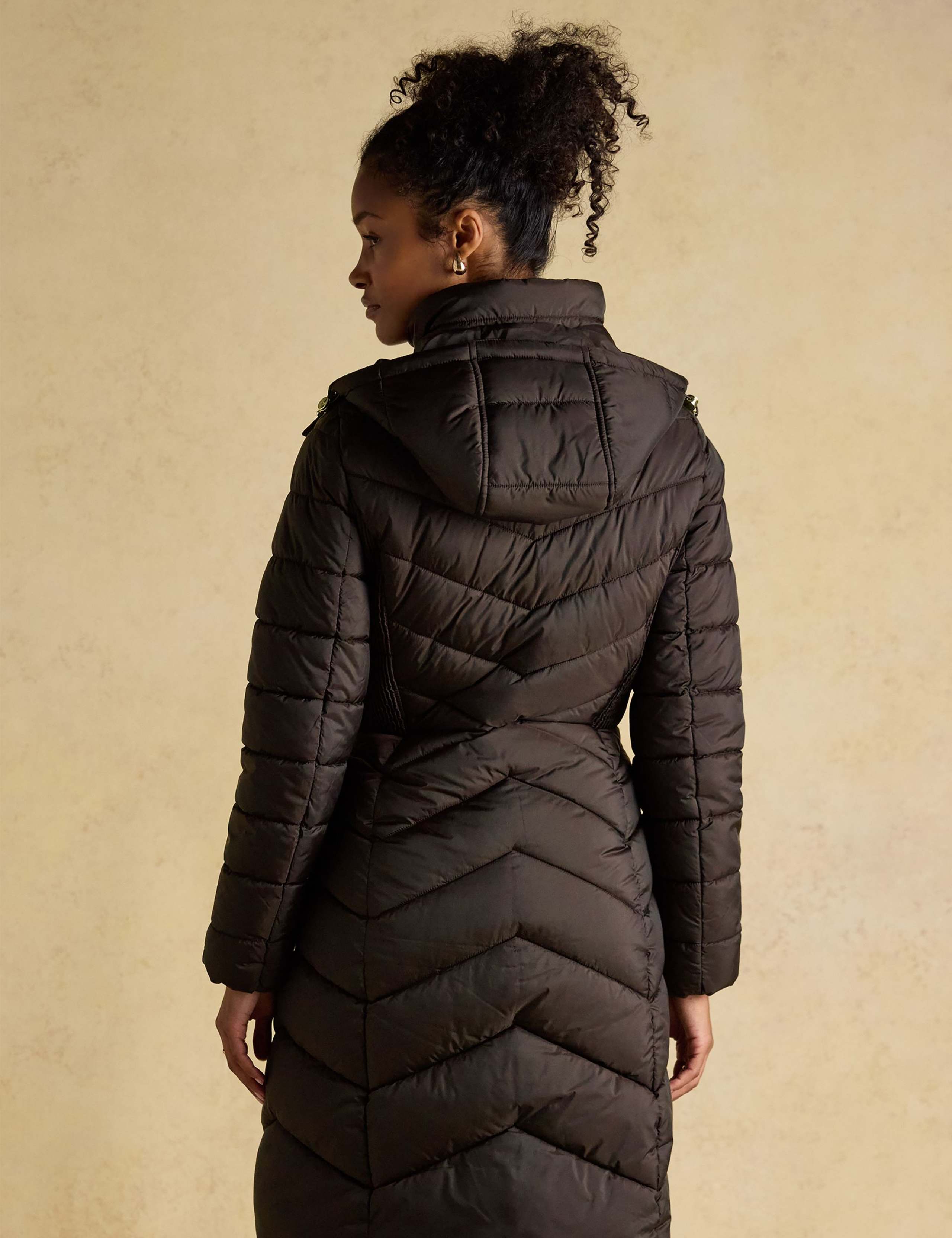 Hooded Quilted Longline Puffer Coat 3 of 8