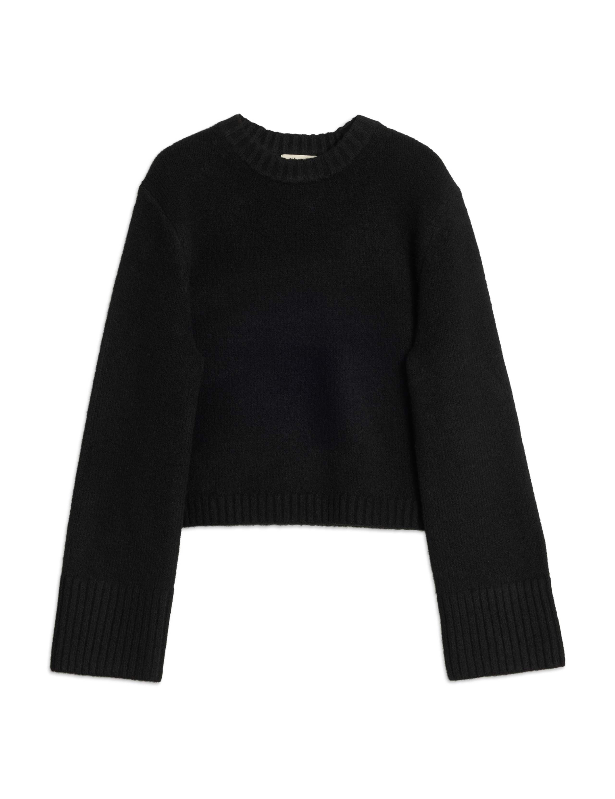 Crew Neck Button Detail Jumper with Wool 2 of 4