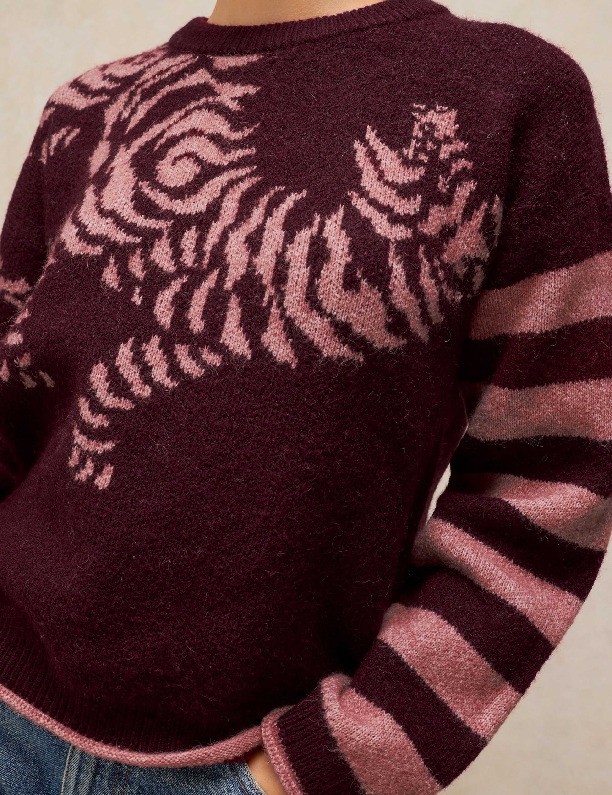 Tiger Stripe Jumper With Wool 4 of 6