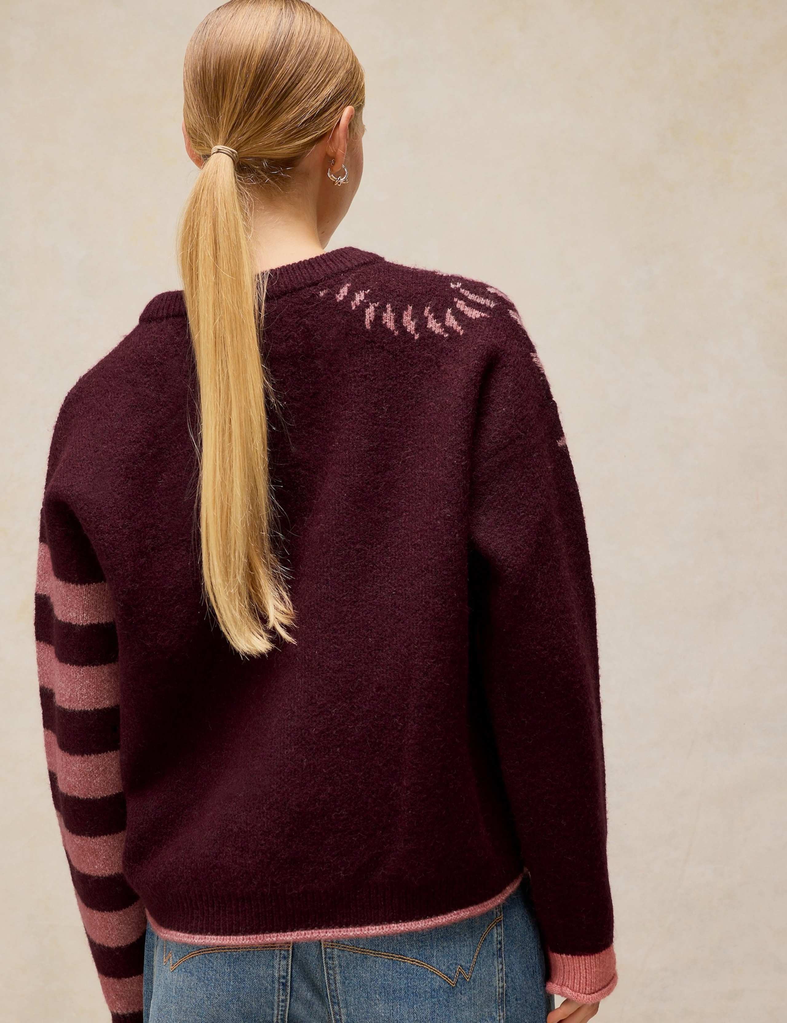 Tiger Stripe Jumper With Wool 6 of 6