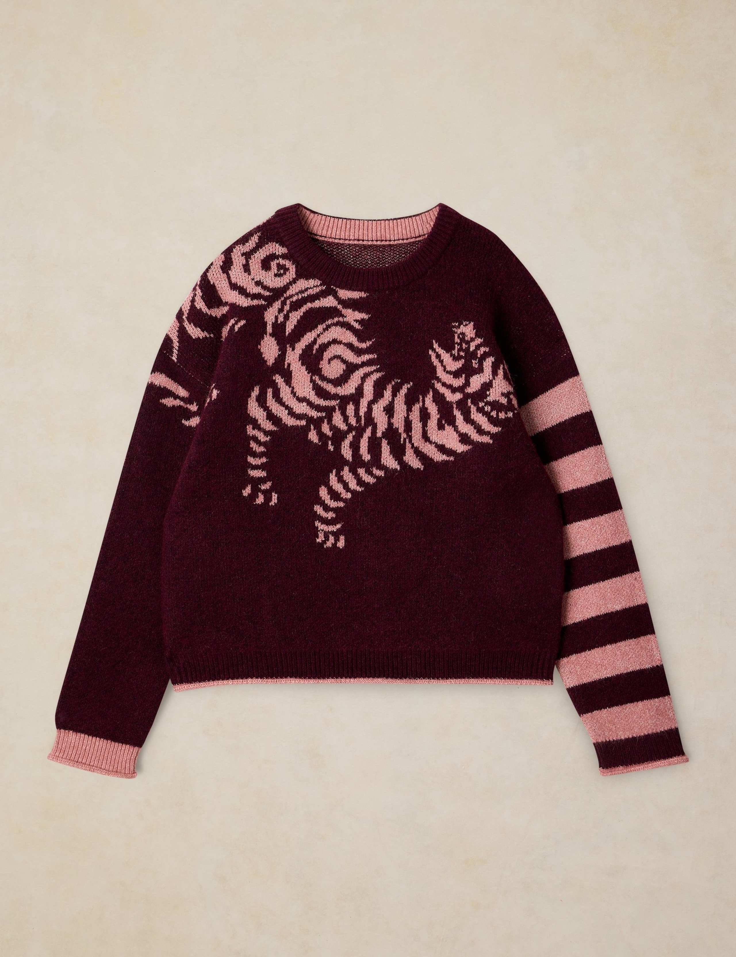 Tiger Stripe Jumper With Wool 2 of 6
