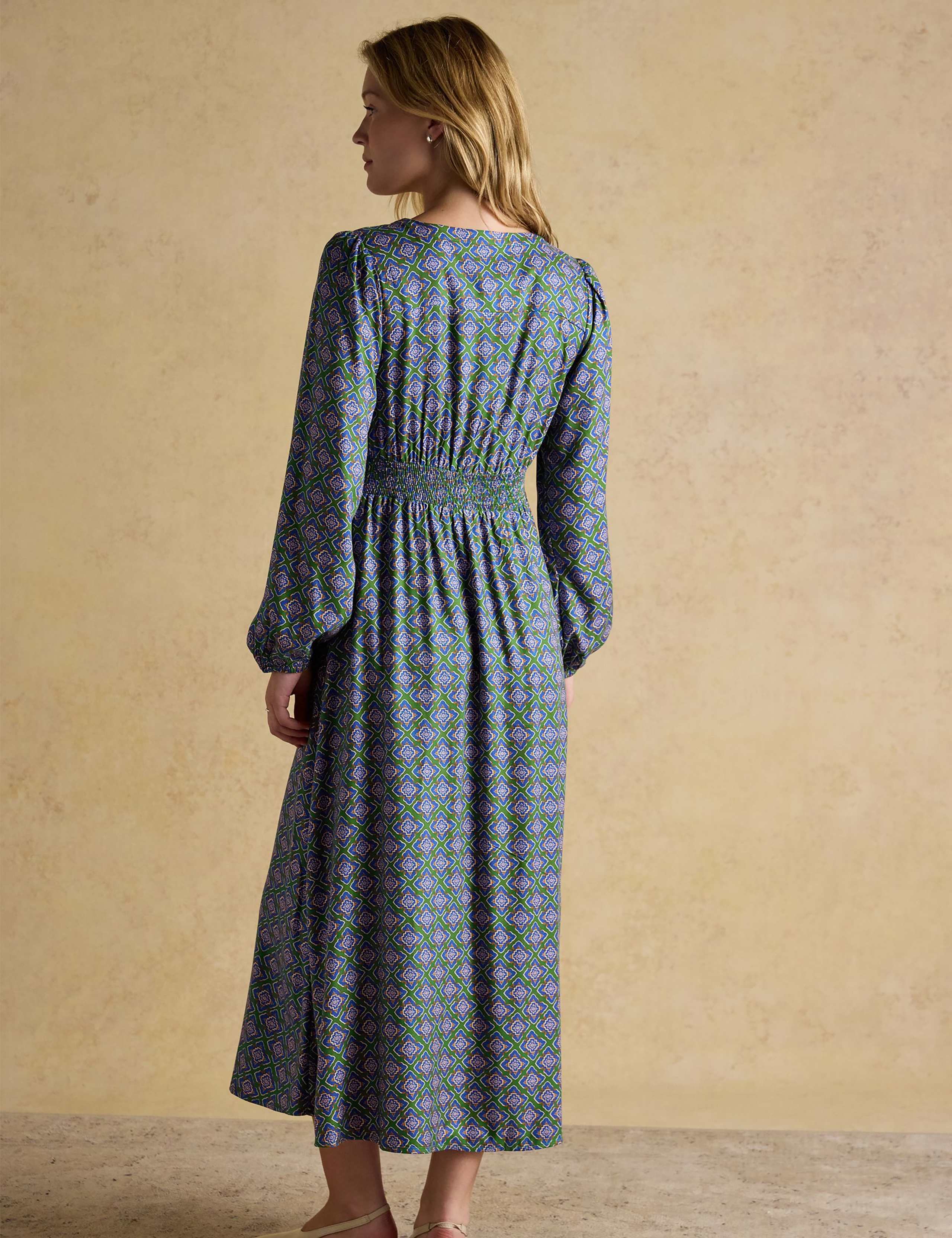 Printed V-Neck Midaxi Tea Dress 4 of 7