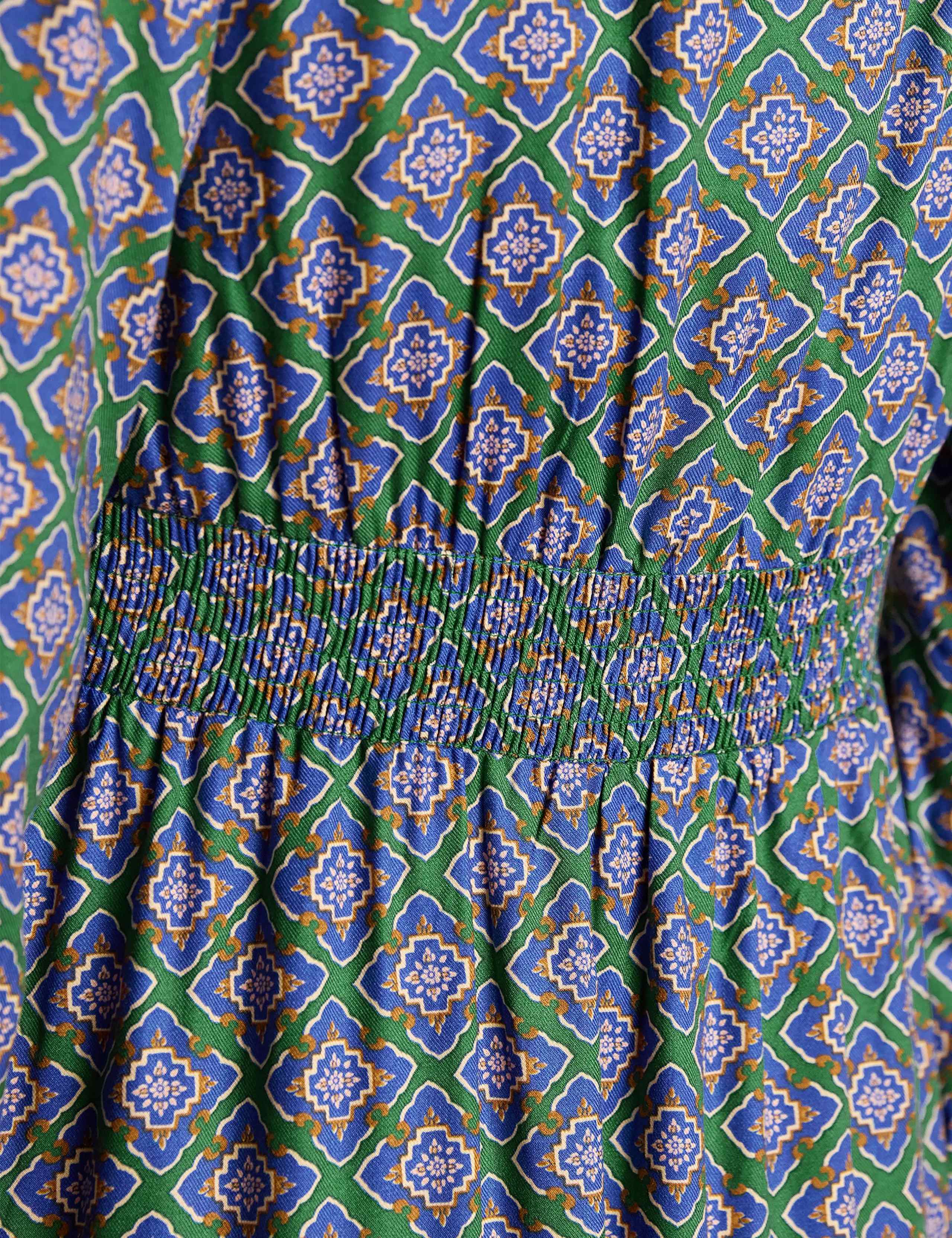 Printed V-Neck Midaxi Tea Dress 7 of 7