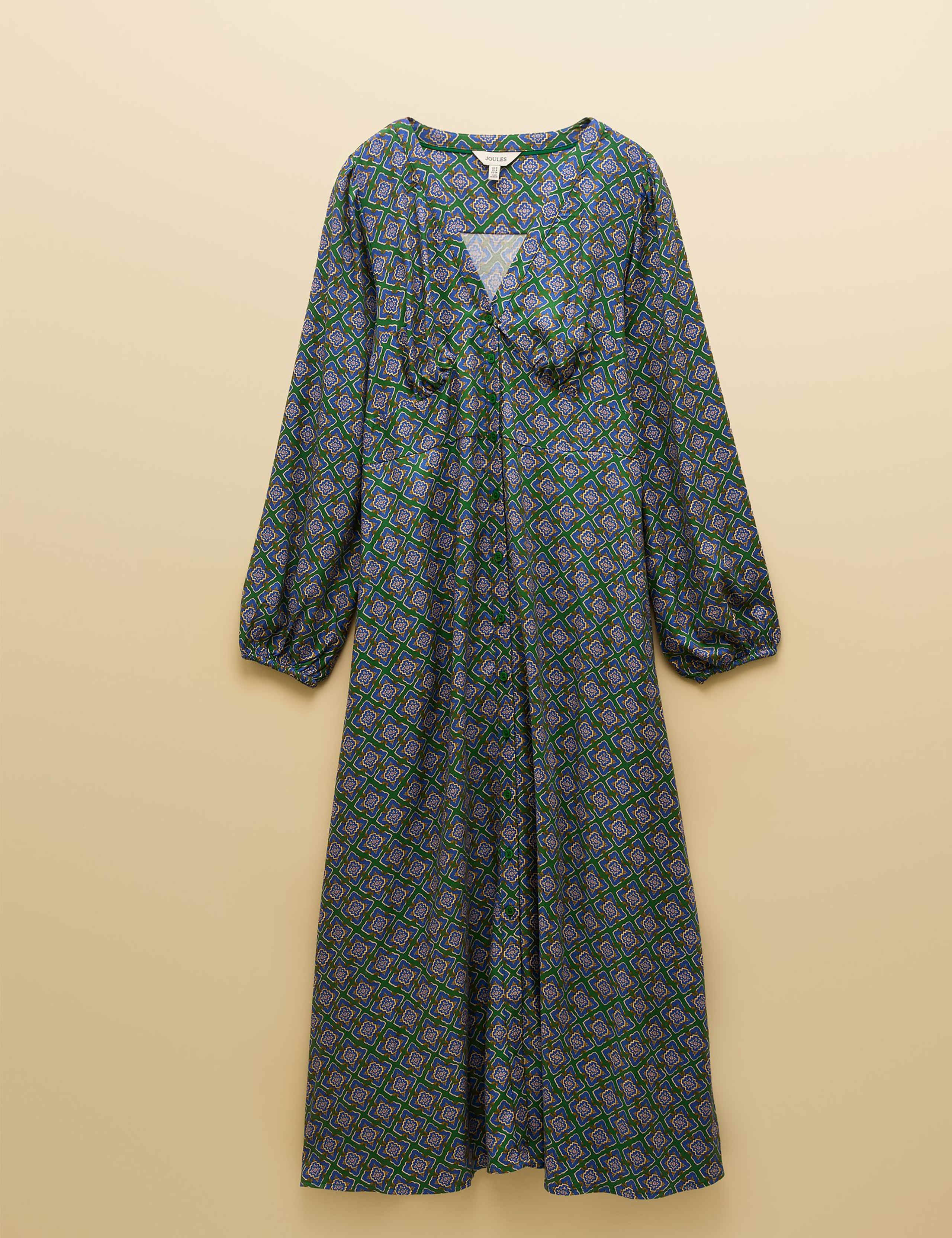 Printed V-Neck Midaxi Tea Dress 2 of 7