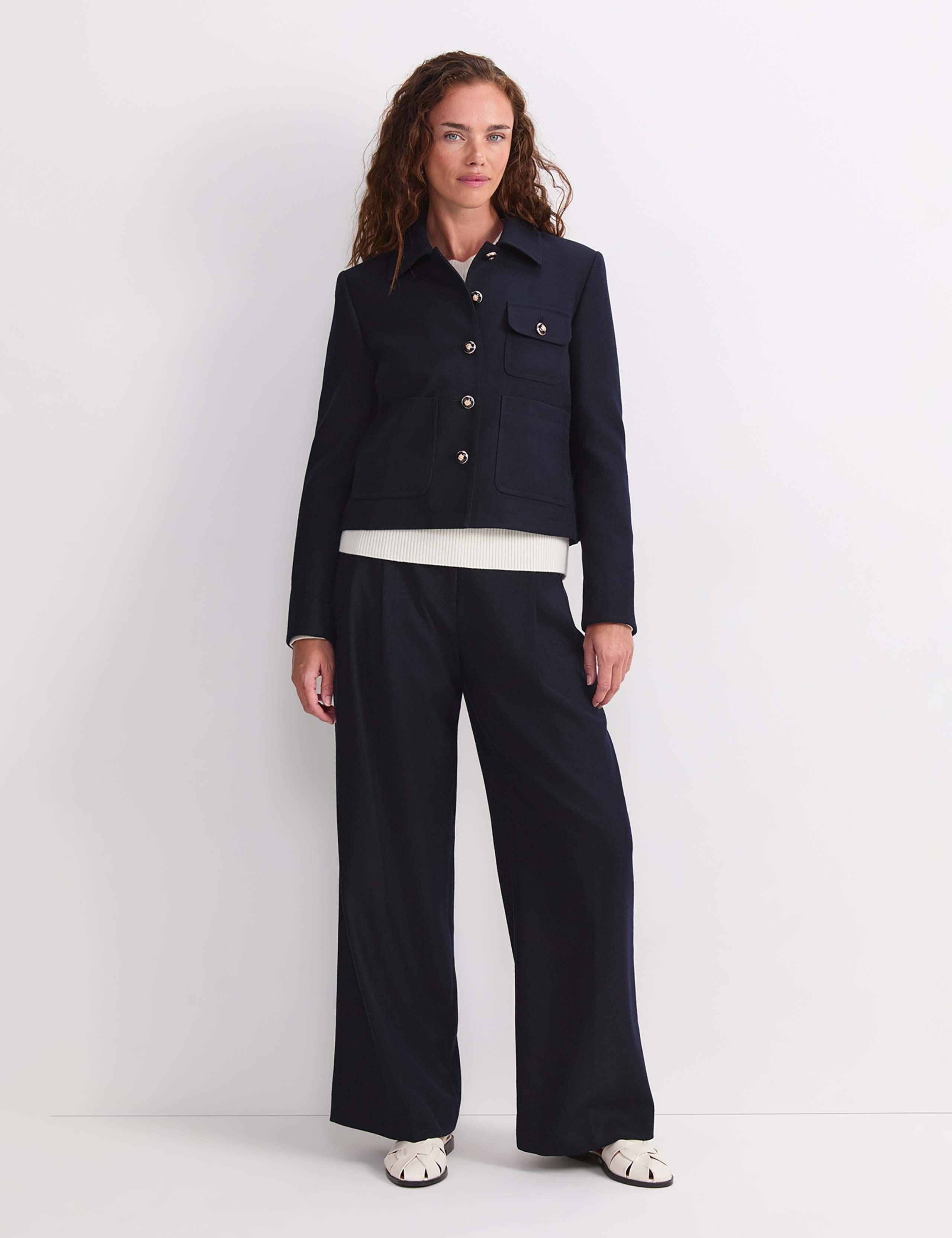Wool-Rich Cropped Jacket 2 of 7