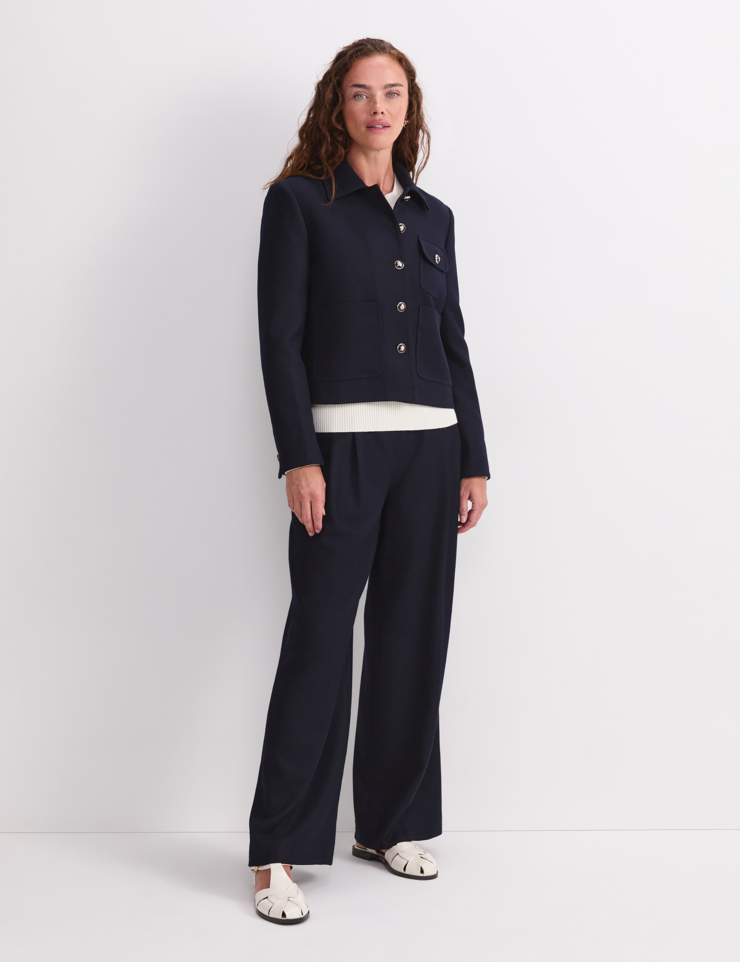 Wool-Rich Cropped Jacket 4 of 7