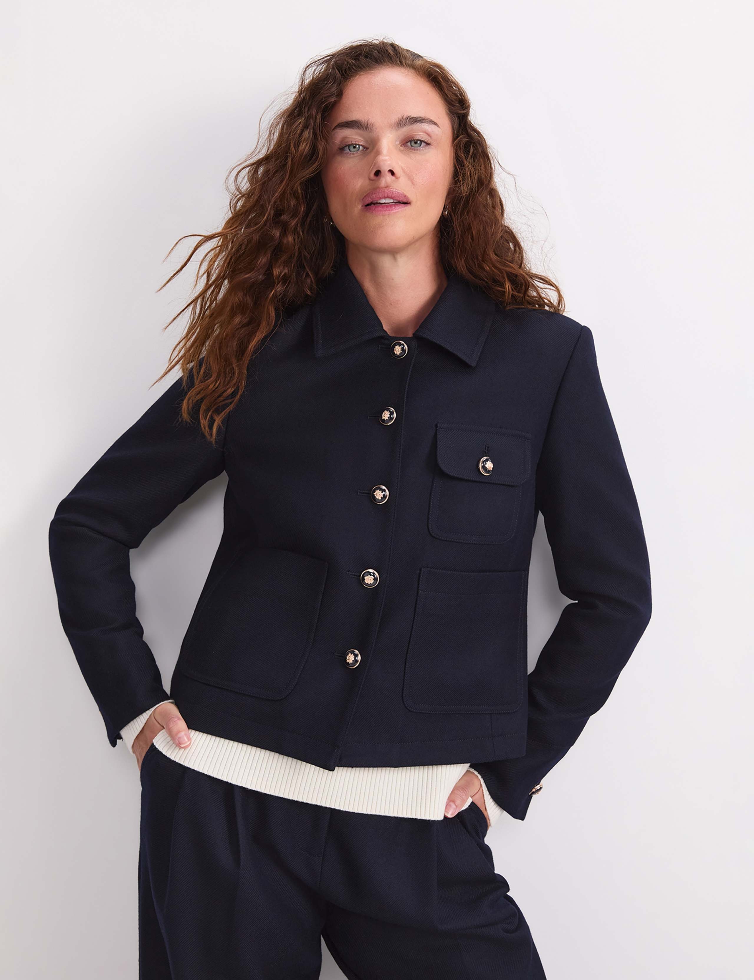 Wool-Rich Cropped Jacket 6 of 7