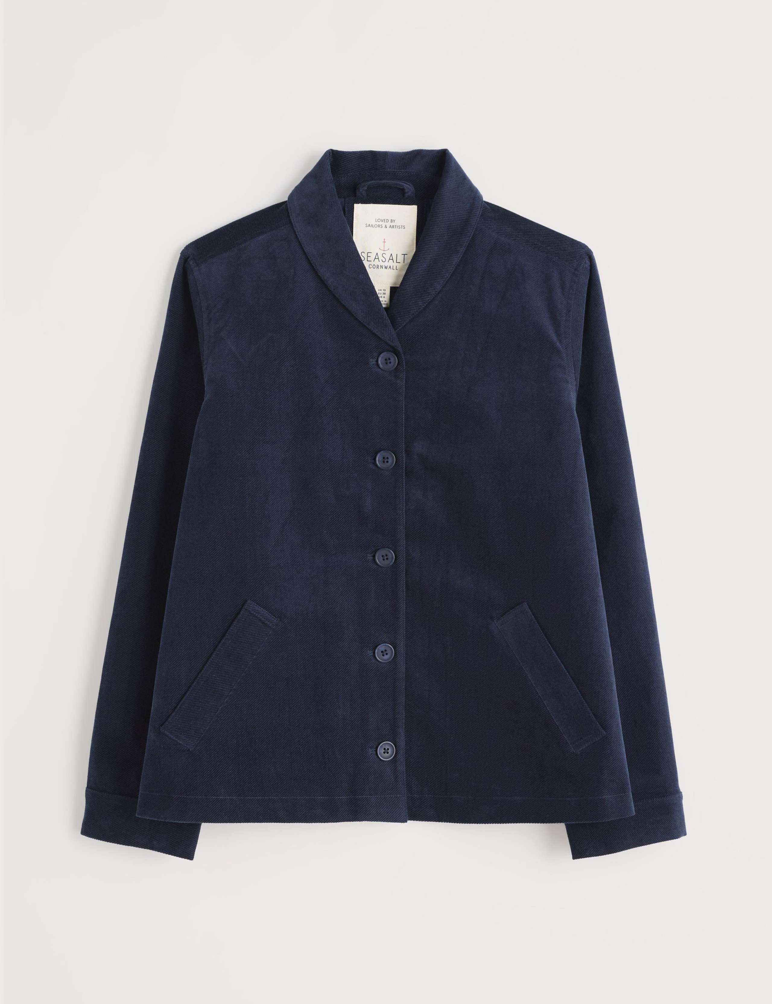 Cotton Rich Collared Short Jacket 2 of 5