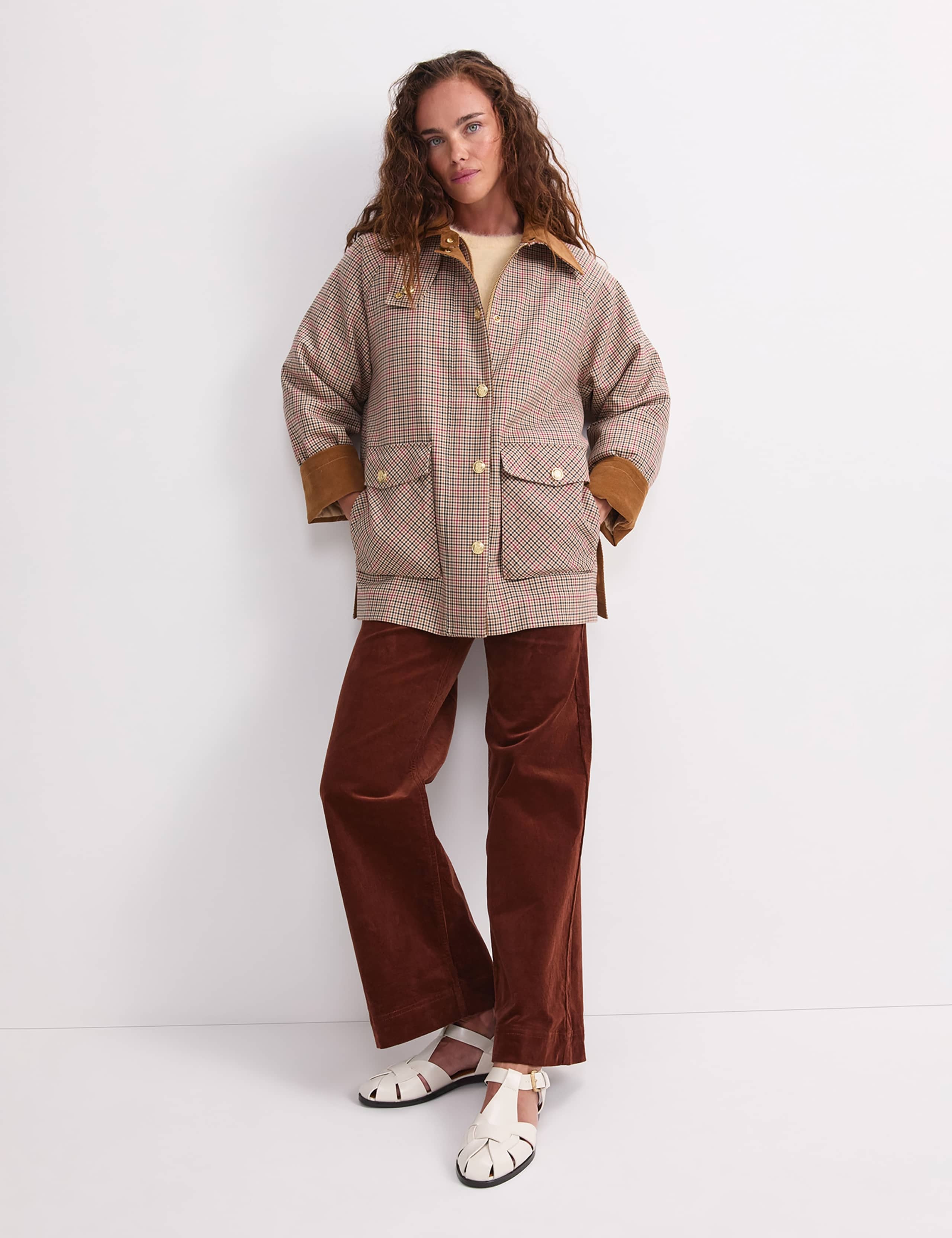 Corduroy High Waisted Slim Fit Jeans 3 of 6
