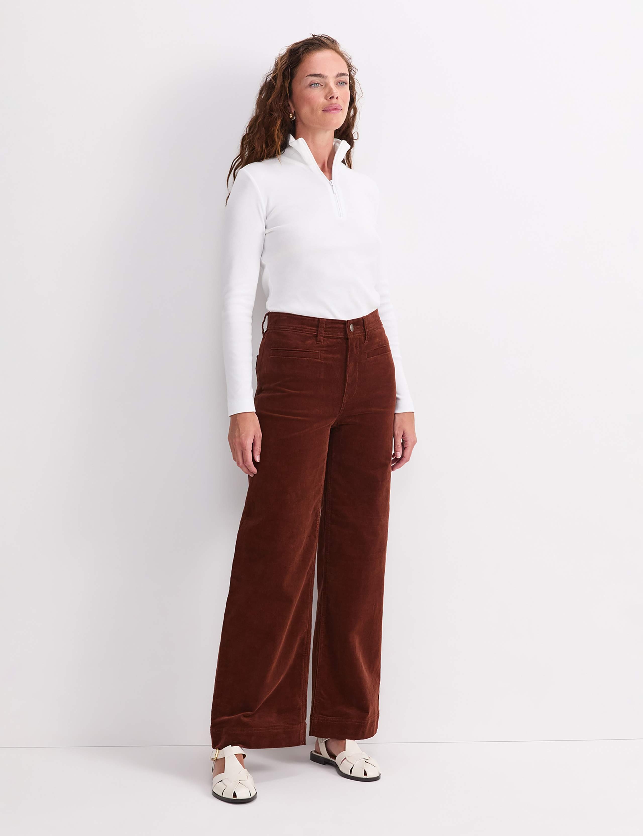Corduroy High Waisted Slim Fit Jeans 4 of 6