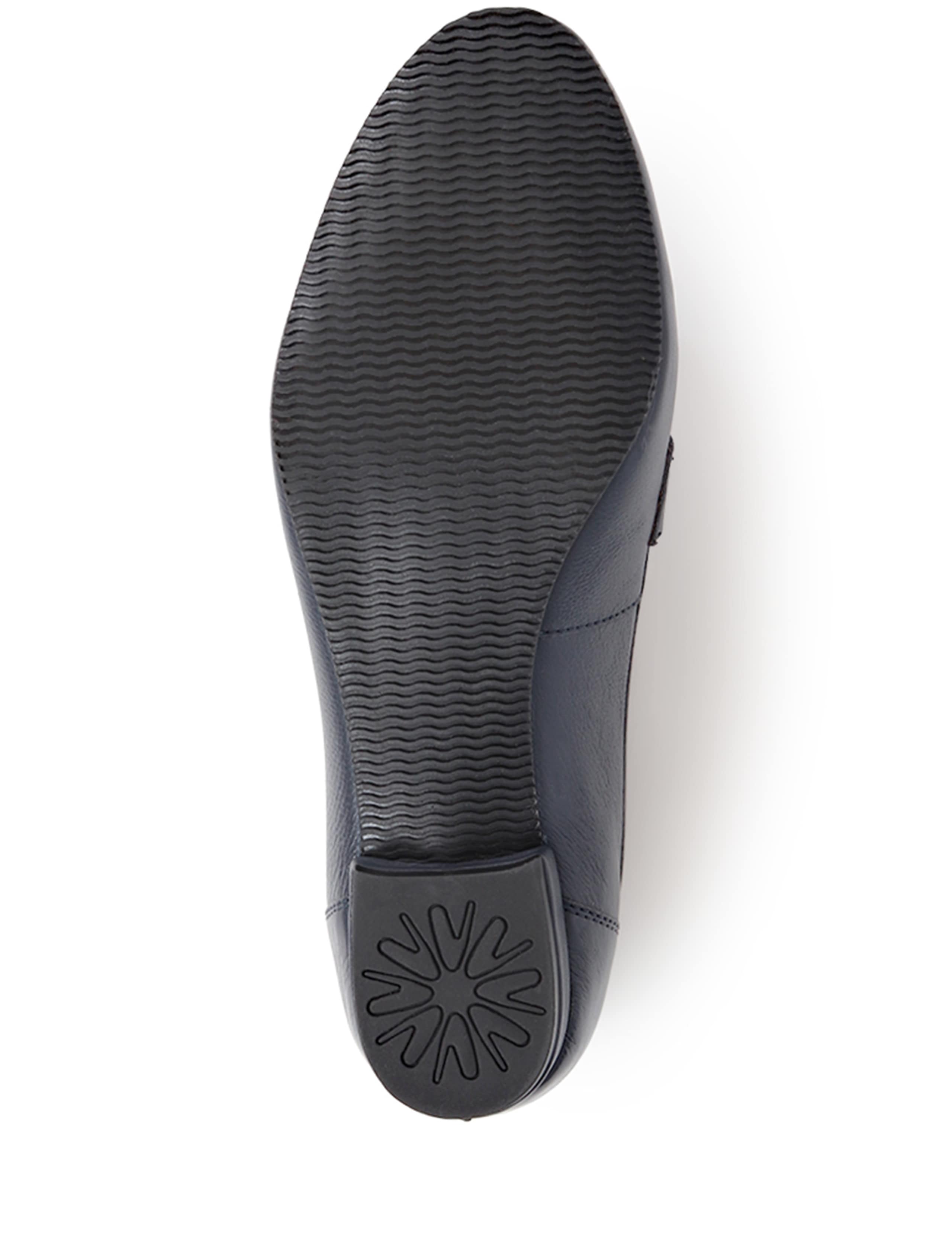 Wide Fit Leather Flatform Pumps 6 of 6