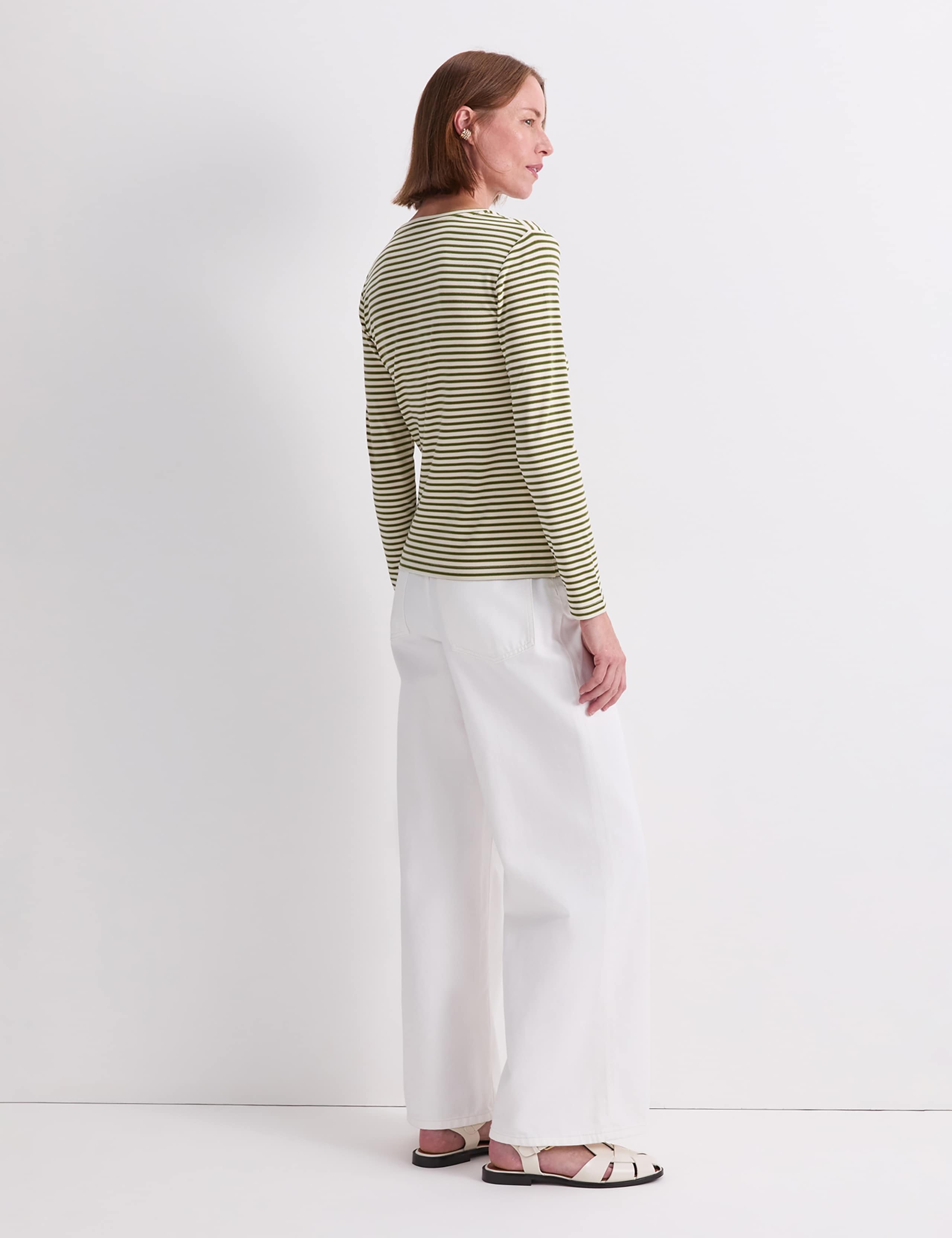 Modal Rich Striped Sparkly T-Shirt 4 of 7