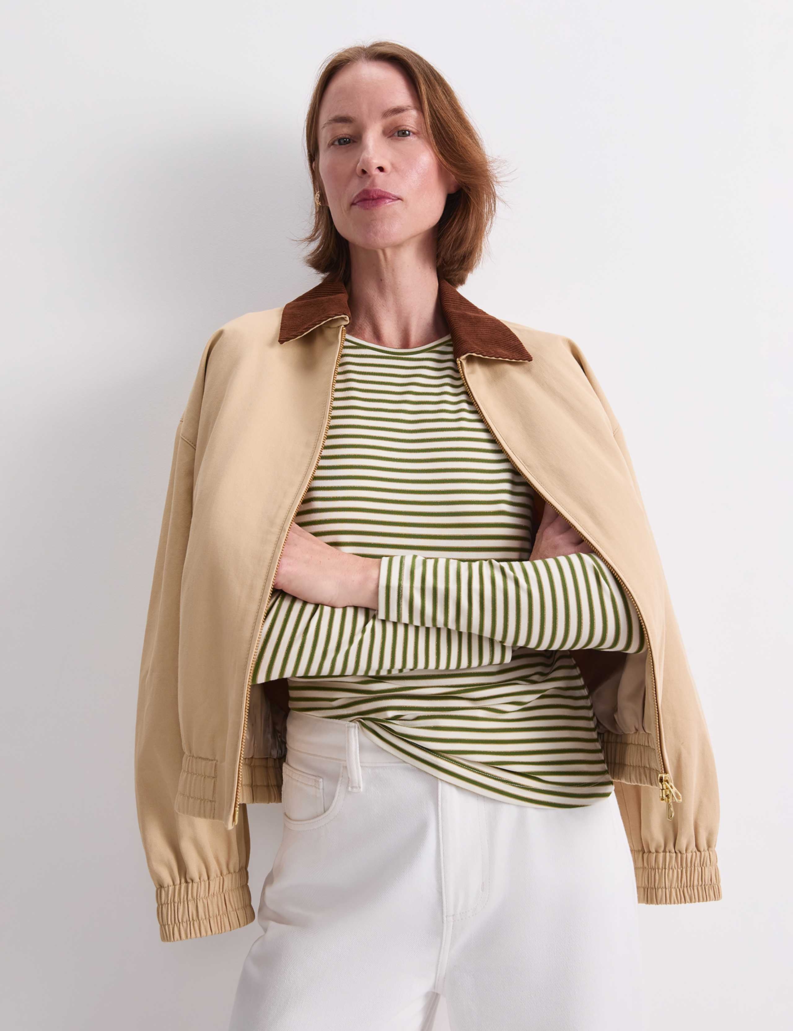 Modal Rich Striped Sparkly T-Shirt 5 of 7