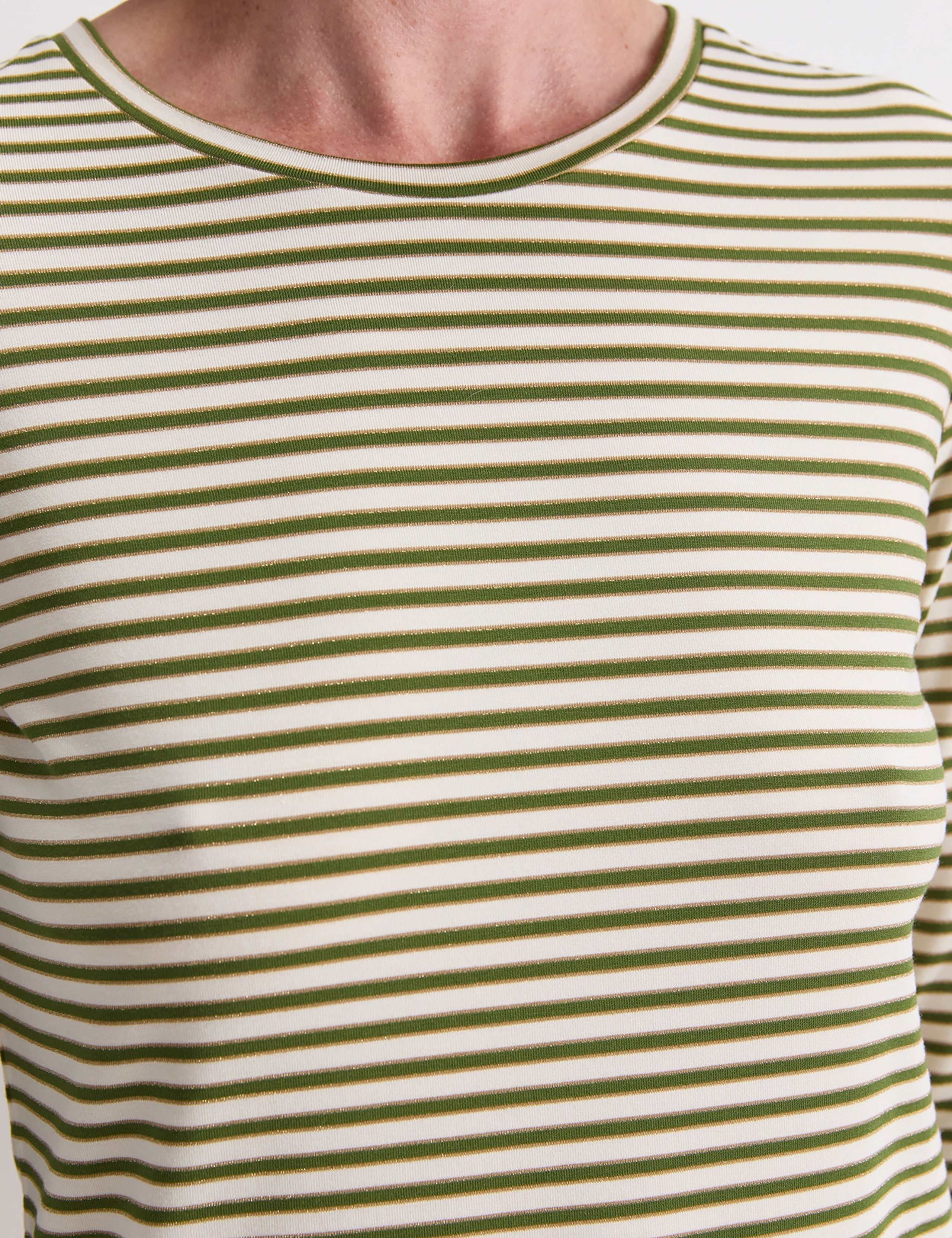 Modal Rich Striped Sparkly T-Shirt 7 of 7