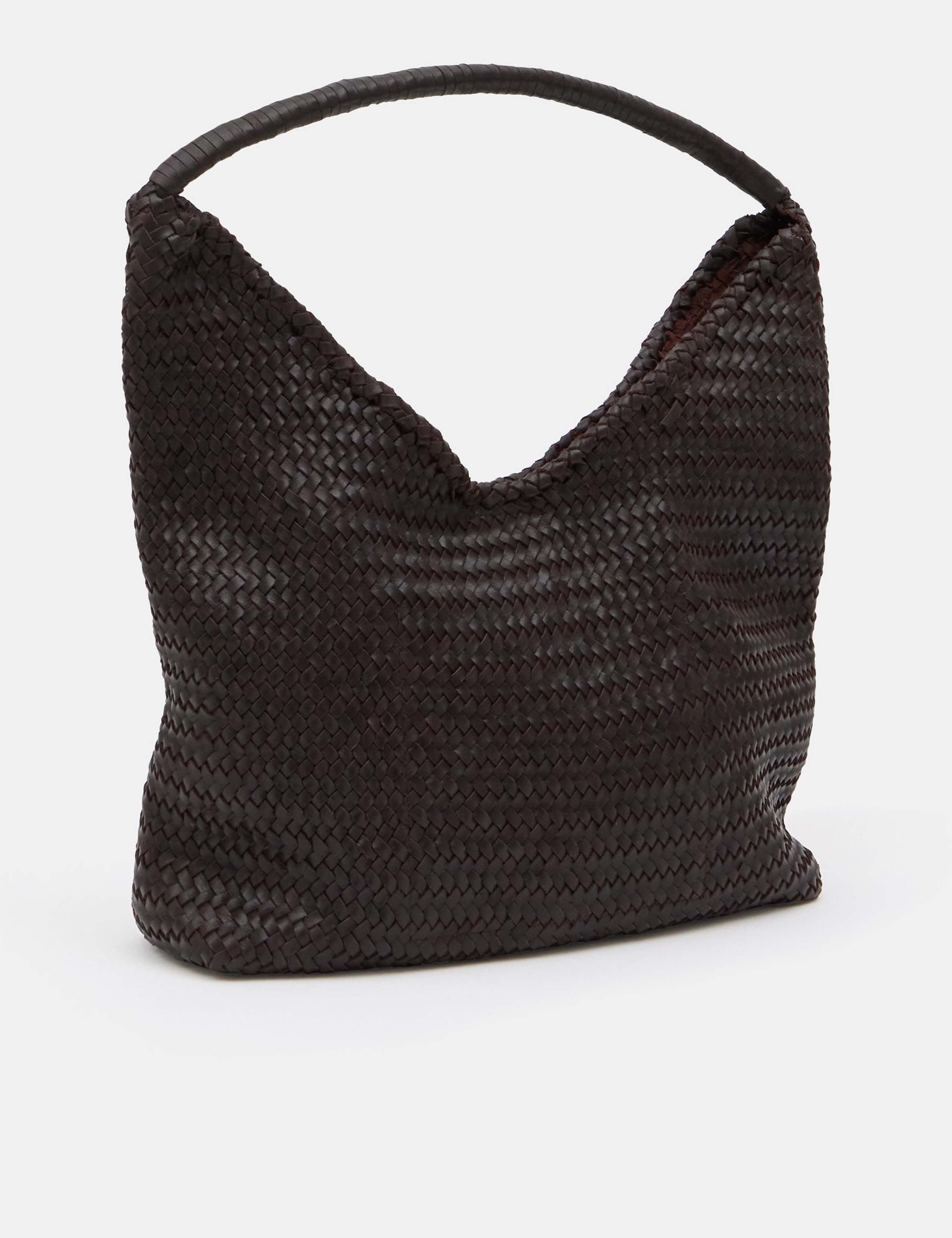 Leather Woven Tote Bag 4 of 6