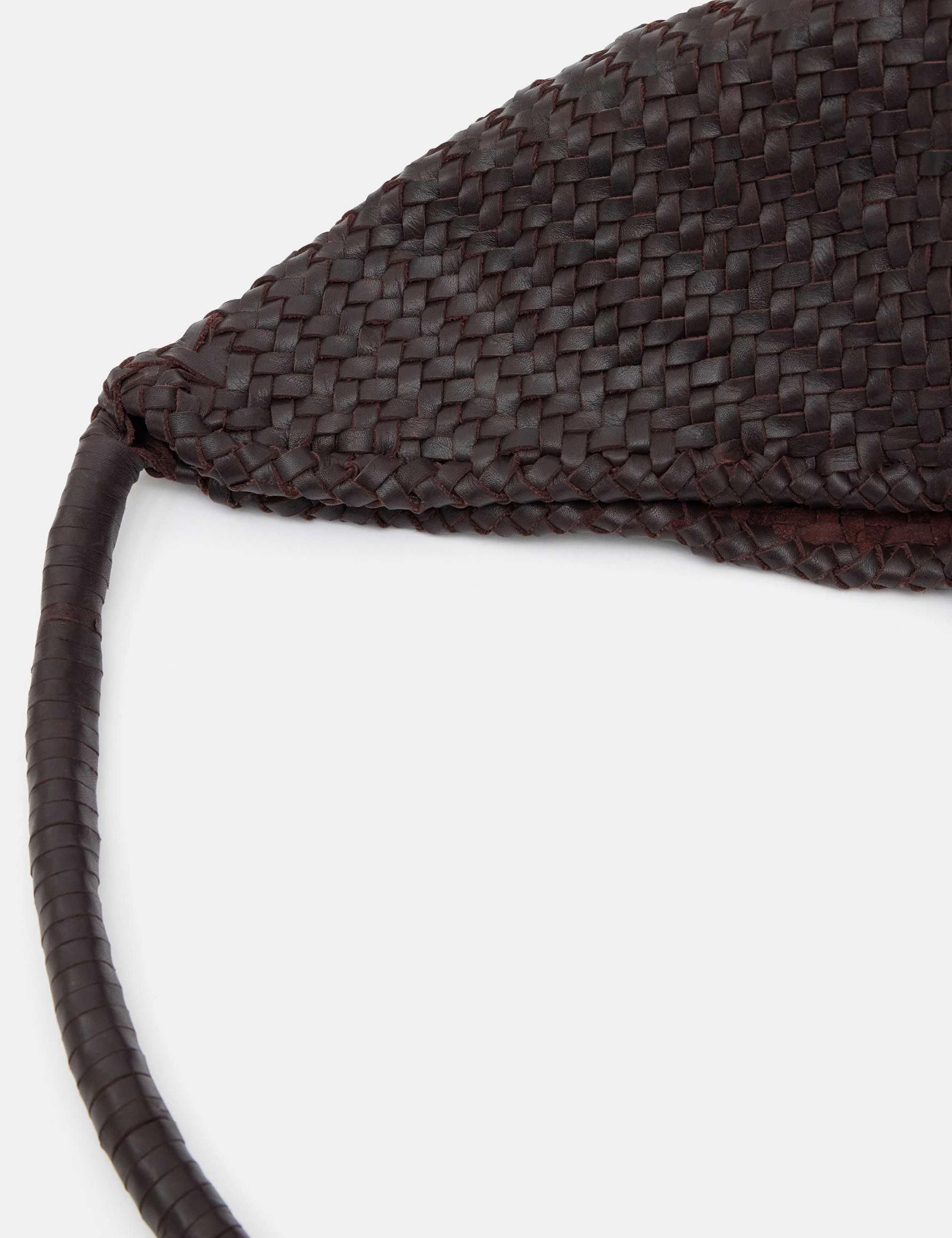 Leather Woven Tote Bag 6 of 6