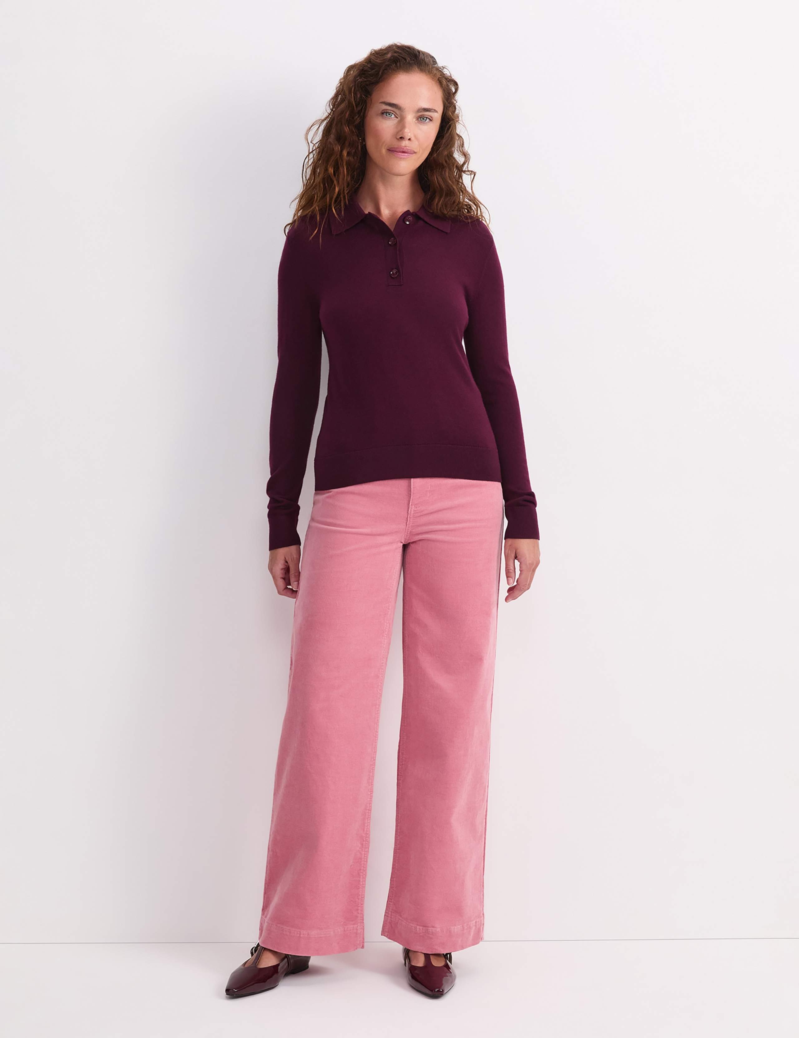 Pure Wool Knitted Polo Shirt 2 of 8