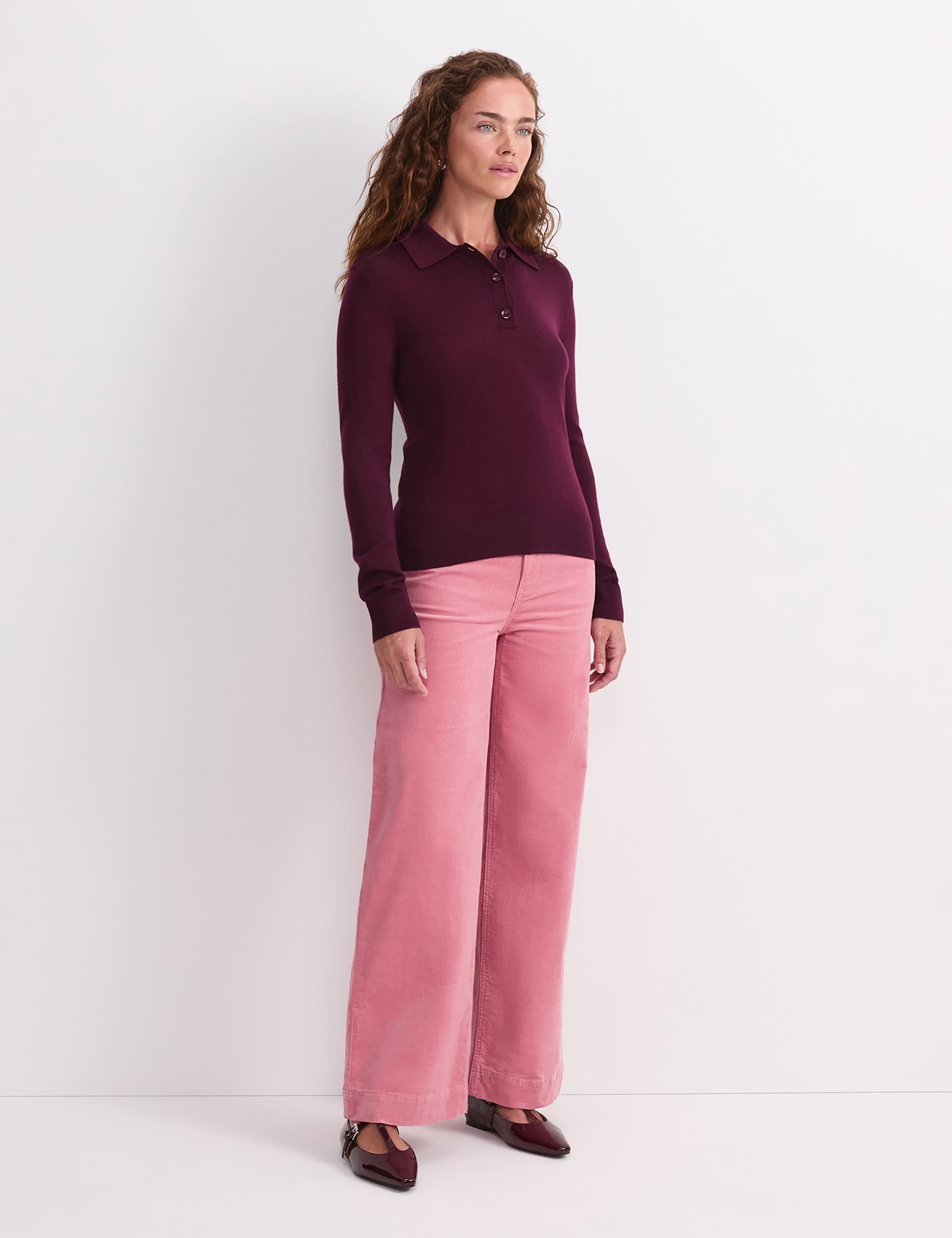 Pure Wool Knitted Polo Shirt 5 of 8