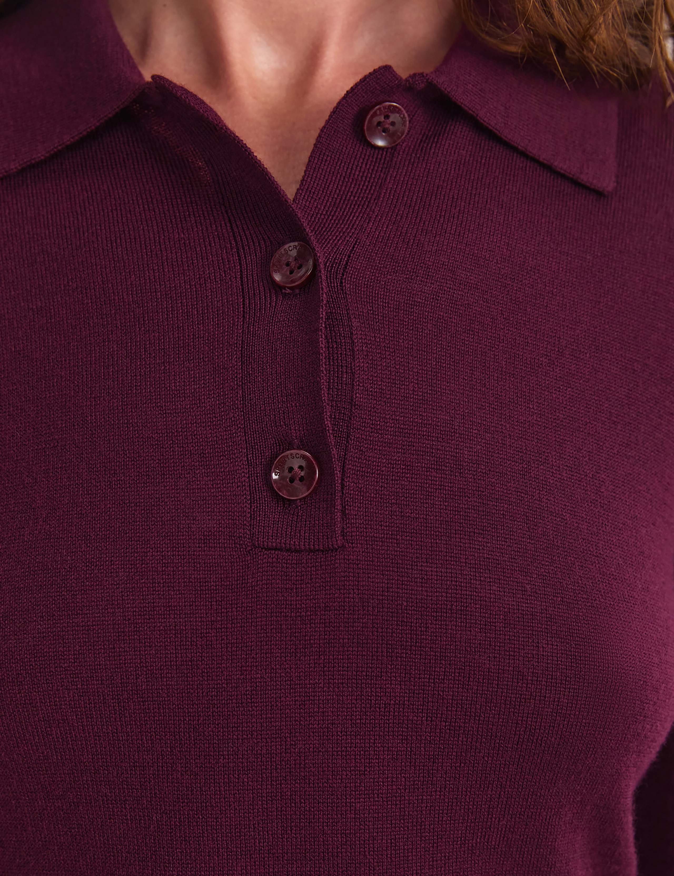 Pure Wool Knitted Polo Shirt 8 of 8